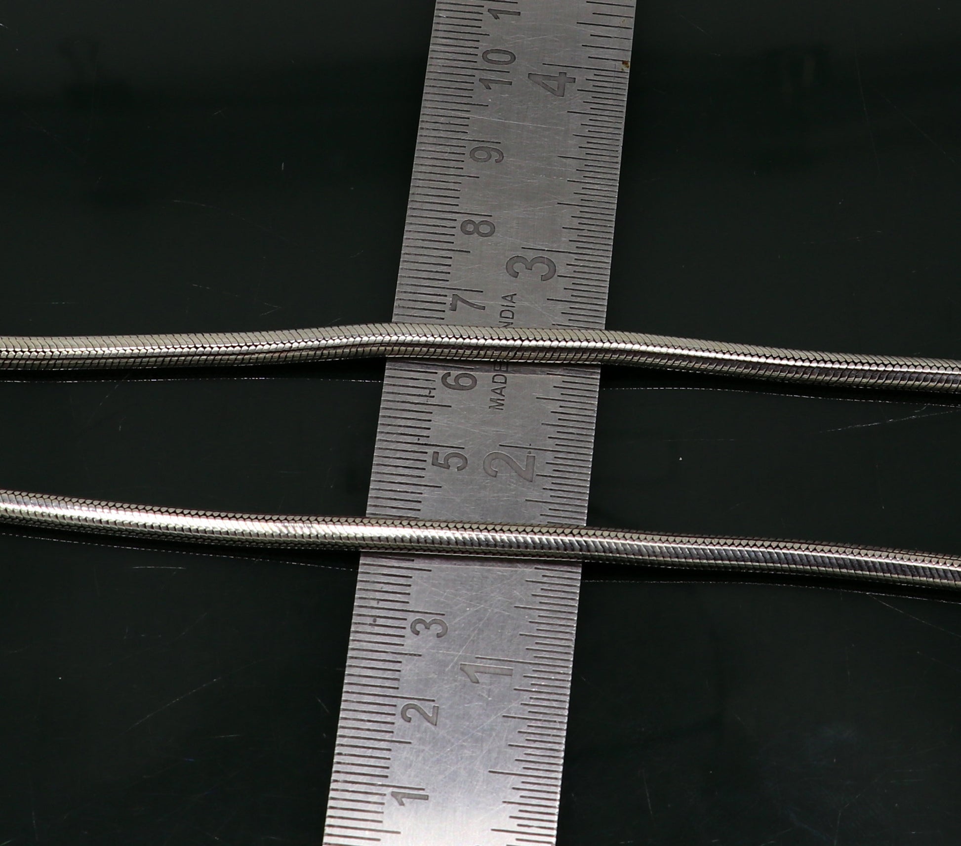 4 mm 16" to 28" long screw chain 925 sterling silver handmade snake chain pendant chain, necklace chain, oxidized silver trendy chain ch105 - TRIBAL ORNAMENTS