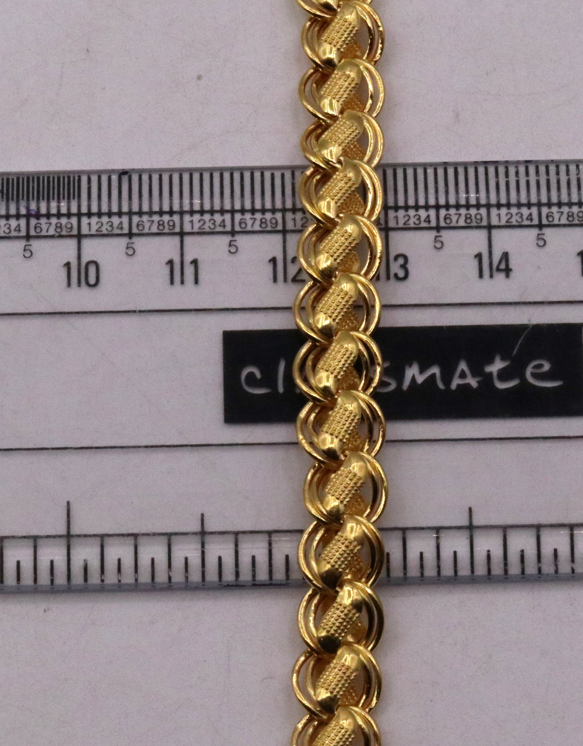 22 inches 22k yellow gold handmade fabulous hollow lotus chain necklace excellent gold unisex chain ch144 - TRIBAL ORNAMENTS