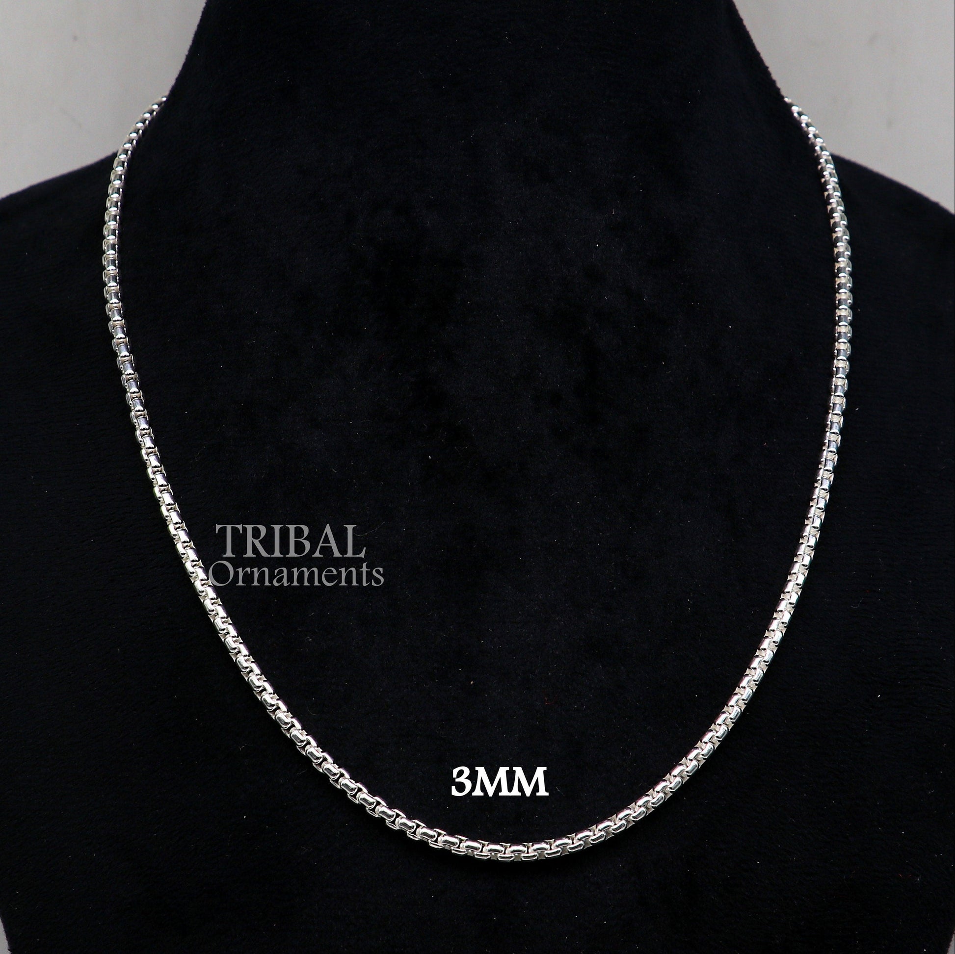 2/3/4mm 925 sterling silver handmade amazing delicate solid Rolo high quality chains necklace, best gifting unisex necklace chain ch225 - TRIBAL ORNAMENTS