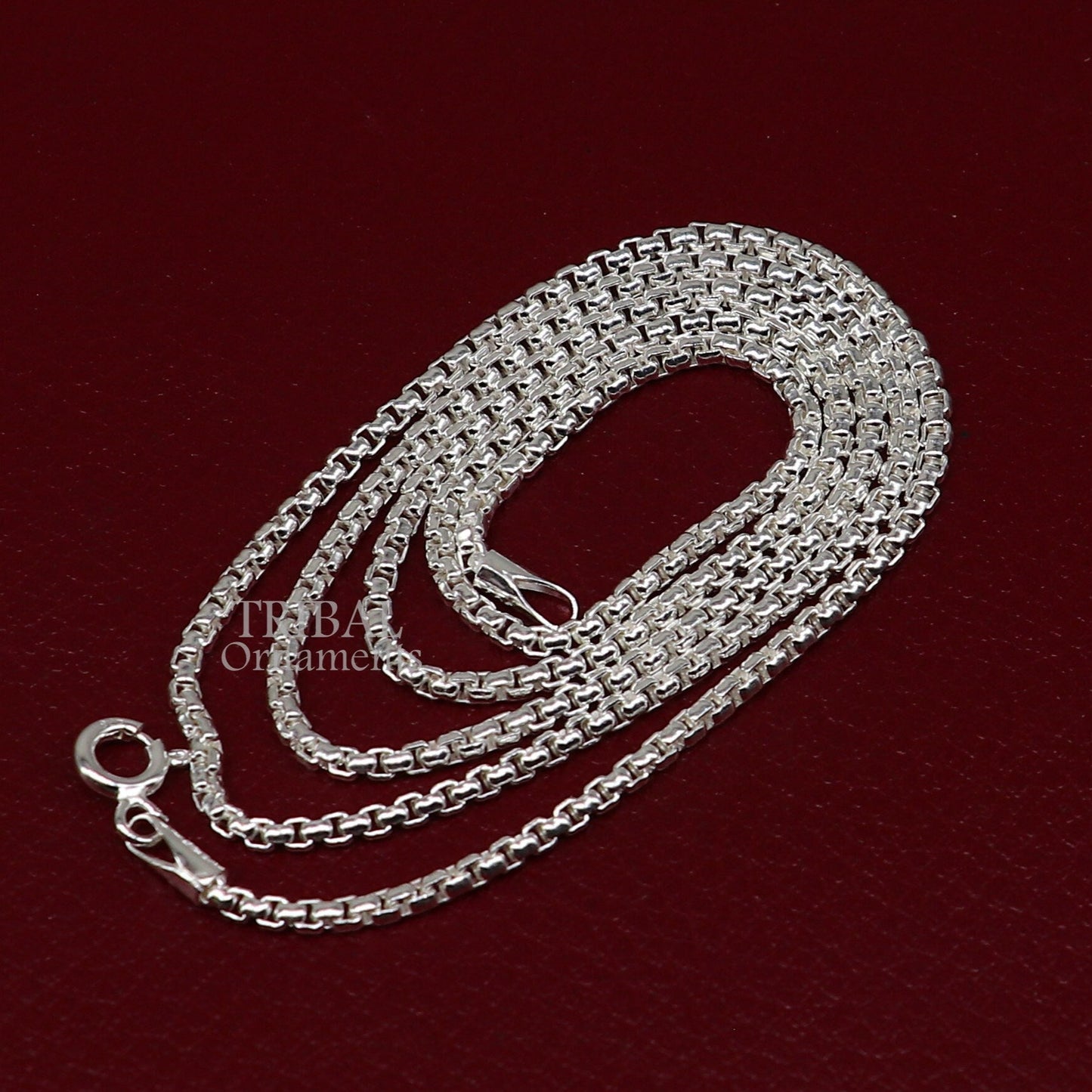 2mm 925 sterling silver handmade amazing stylish delicate solid Rolo high quality chains necklace, best gifting unisex necklace chain ch224 - TRIBAL ORNAMENTS