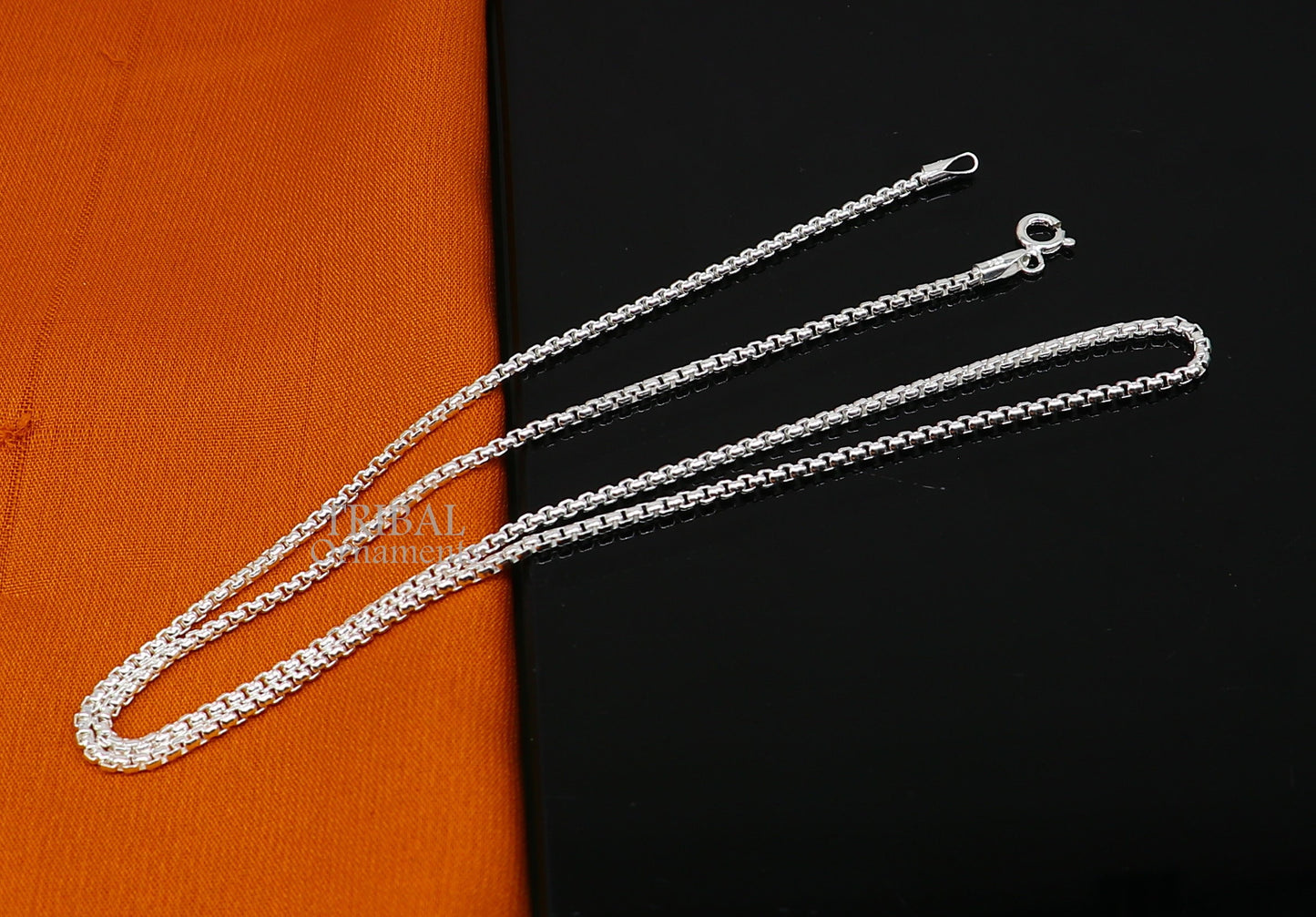 2mm 925 sterling silver handmade amazing stylish delicate solid Rolo high quality chains necklace, best gifting unisex necklace chain ch224 - TRIBAL ORNAMENTS