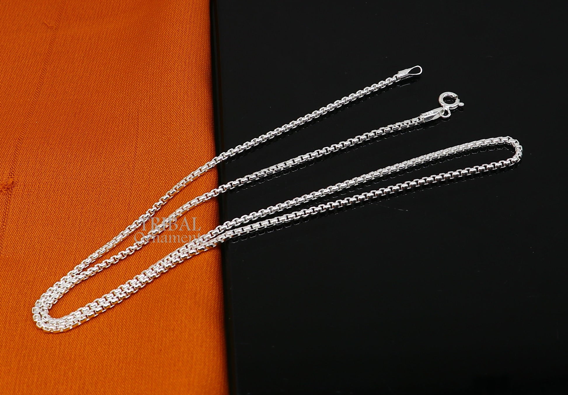 2mm 925 sterling silver handmade amazing stylish delicate solid Rolo high quality chains necklace, best gifting unisex necklace chain ch224 - TRIBAL ORNAMENTS