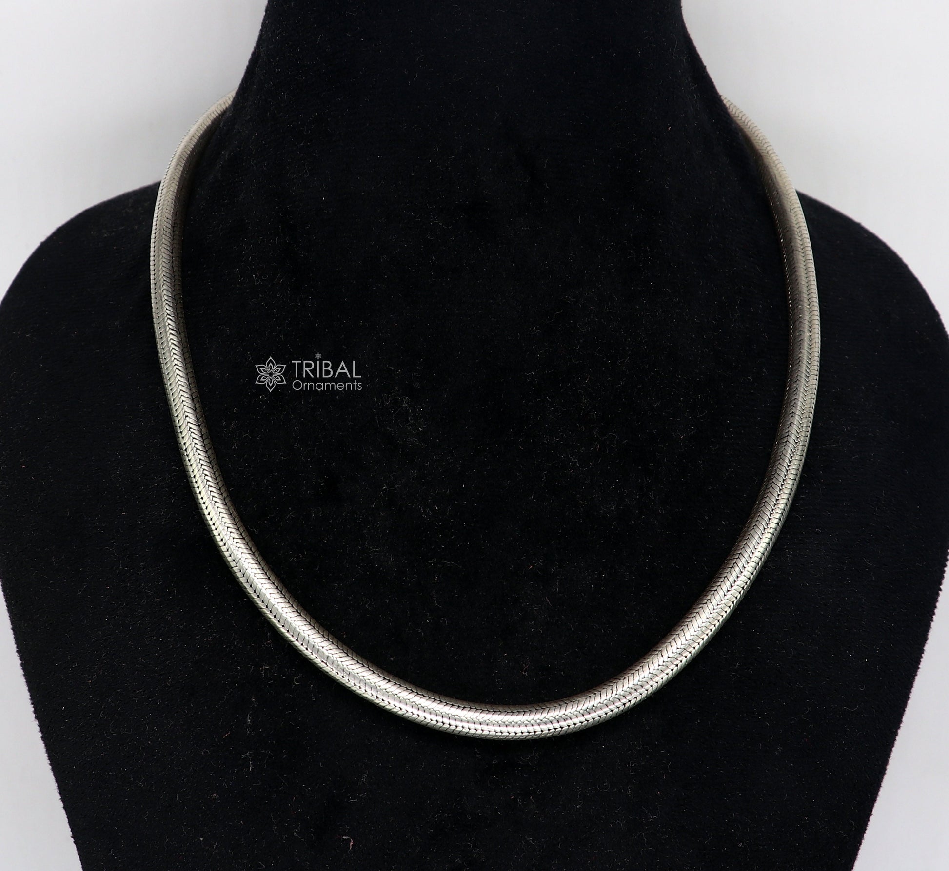 6mm 20" solid 925 sterling silver handmade snake chain, pendant chain Amazing unique necklace vintage stylish heavy chain jewelry ch0566 - TRIBAL ORNAMENTS