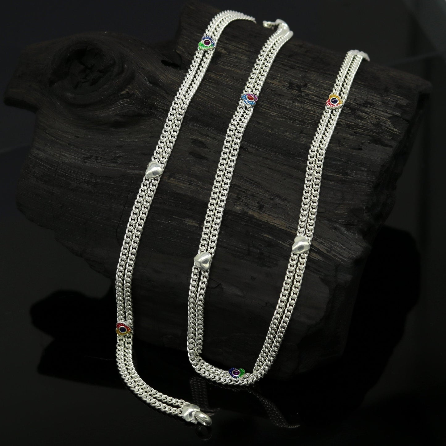 Vintage antique style solid double strands baby belly chain, unisex kids waist chain, kandora chain, excellent gifting jewelry nwch26 - TRIBAL ORNAMENTS