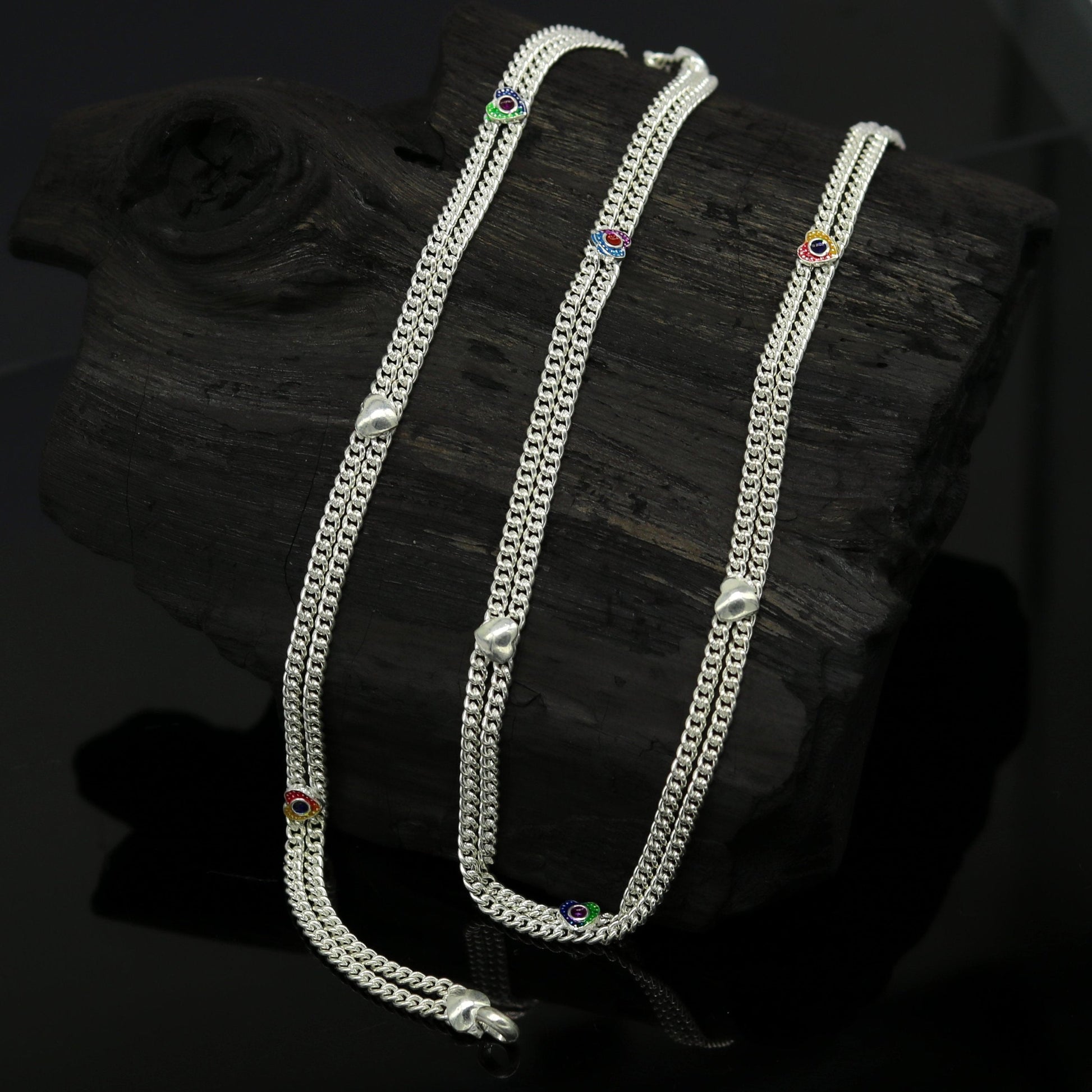 Vintage antique style solid double strands baby belly chain, unisex kids waist chain, kandora chain, excellent gifting jewelry nwch26 - TRIBAL ORNAMENTS