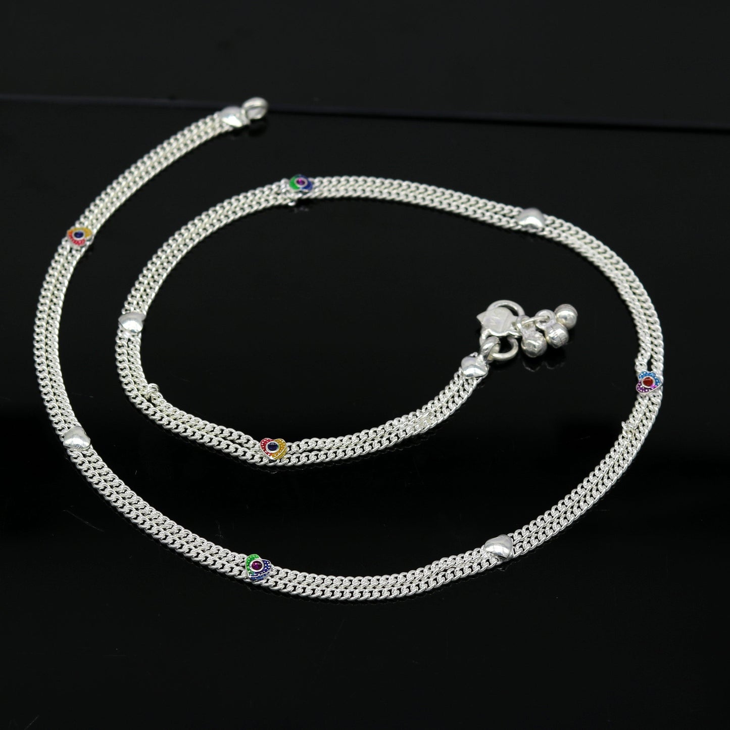 Vintage antique style solid double strands baby belly chain, unisex kids waist chain, kandora chain, excellent gifting jewelry nwch26 - TRIBAL ORNAMENTS