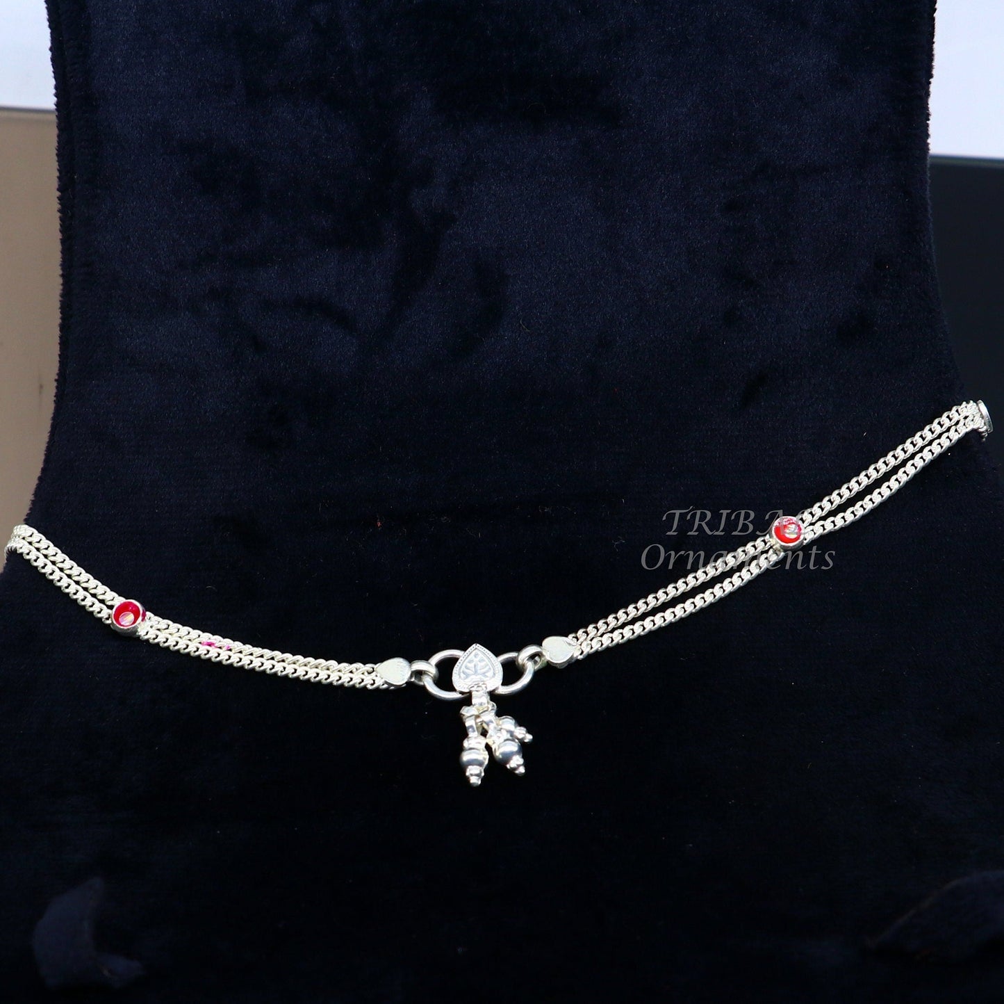 Vintage antique style solid double strands baby belly chain, unisex kids waist chain, kandora chain, excellent gifting jewelry wch23 - TRIBAL ORNAMENTS