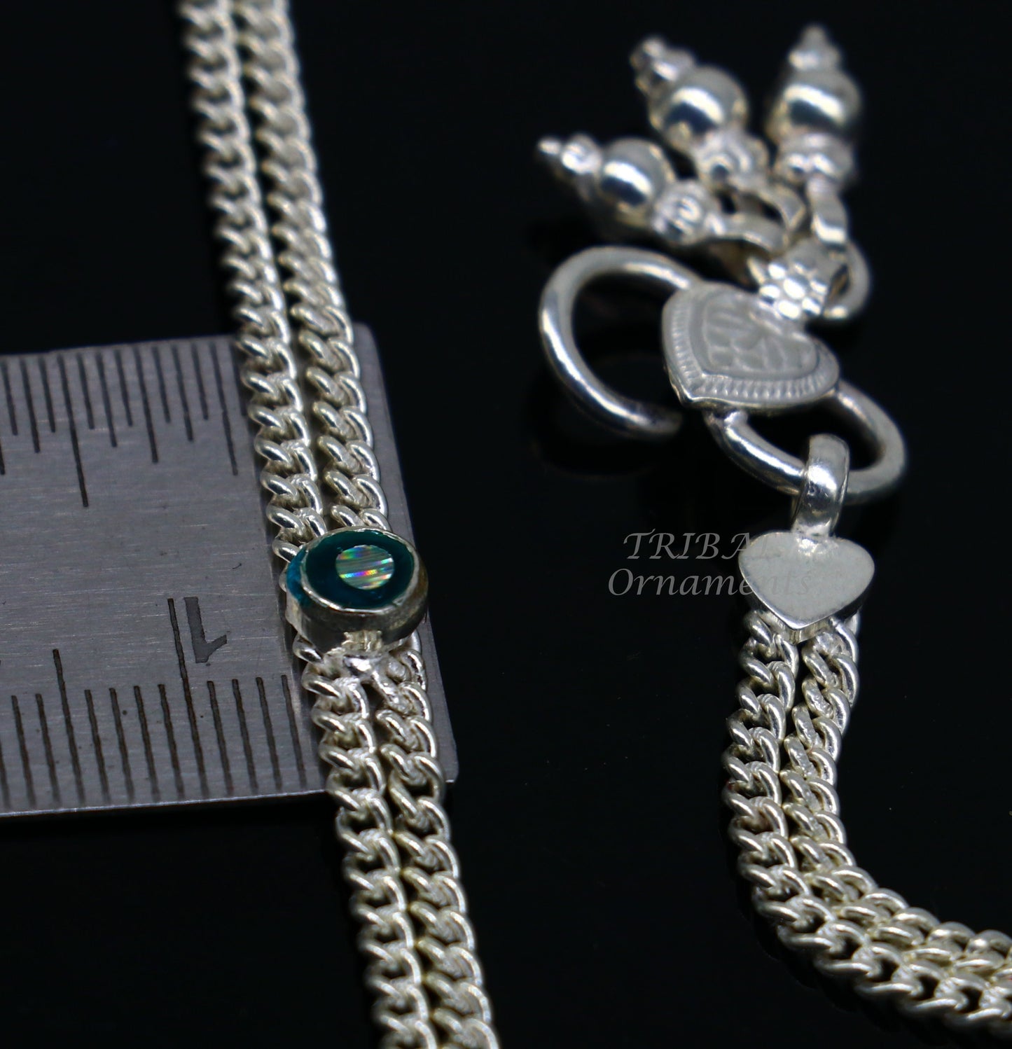 Vintage antique style solid double strands baby belly chain, unisex kids waist chain, kandora chain, excellent gifting jewelry wch23 - TRIBAL ORNAMENTS