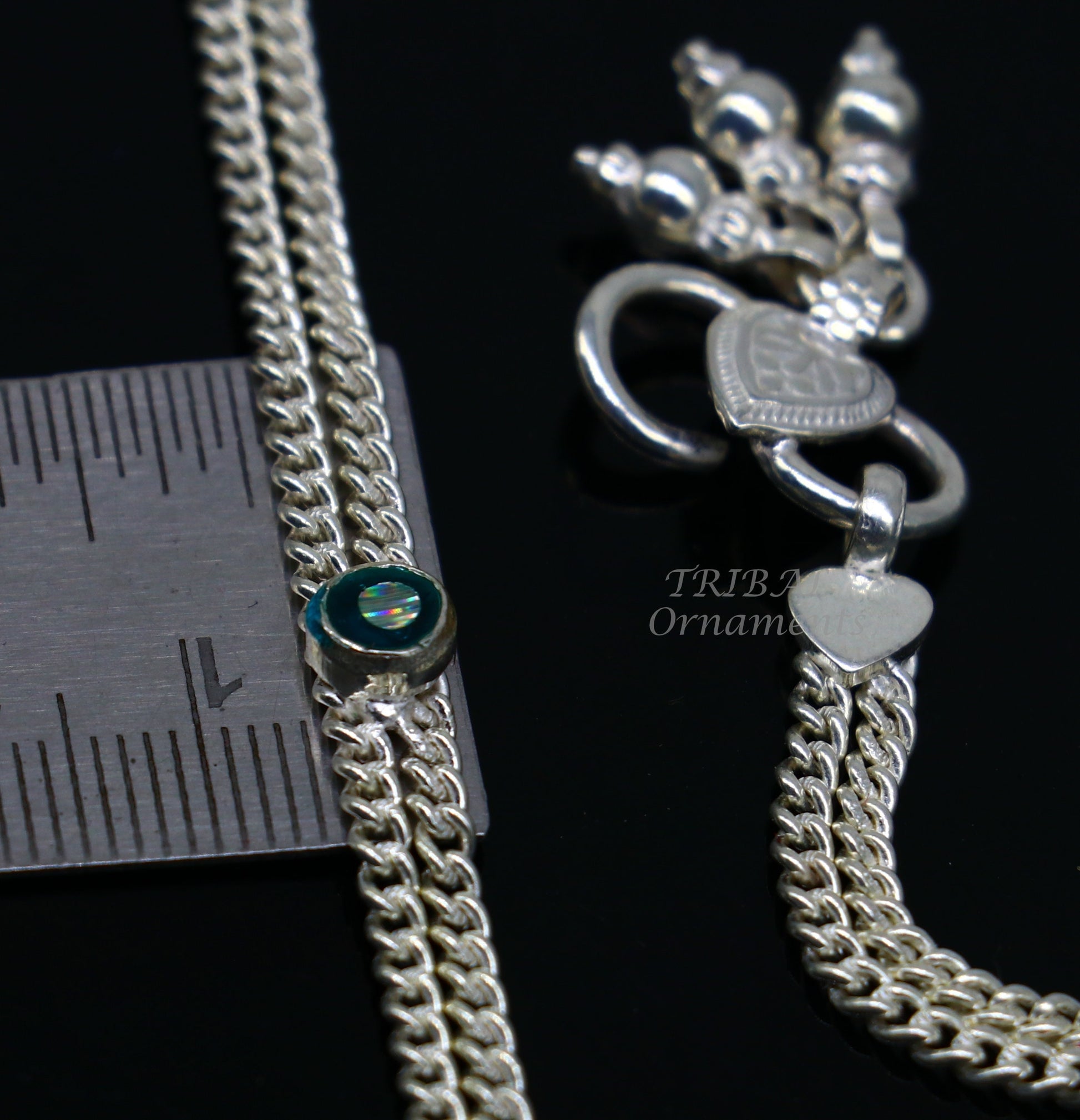 Vintage antique style solid double strands baby belly chain, unisex kids waist chain, kandora chain, excellent gifting jewelry wch23 - TRIBAL ORNAMENTS