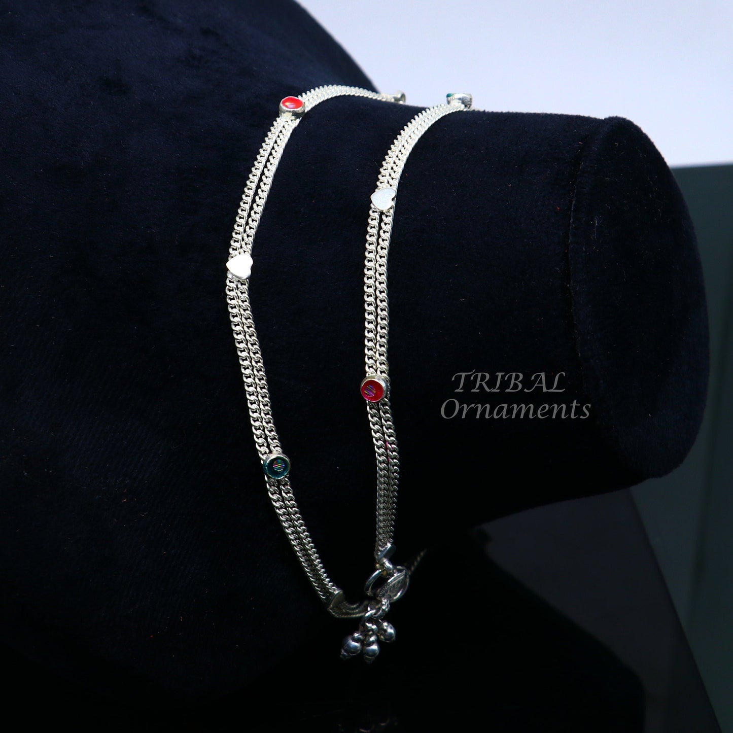 Vintage antique style solid double strands baby belly chain, unisex kids waist chain, kandora chain, excellent gifting jewelry wch23 - TRIBAL ORNAMENTS