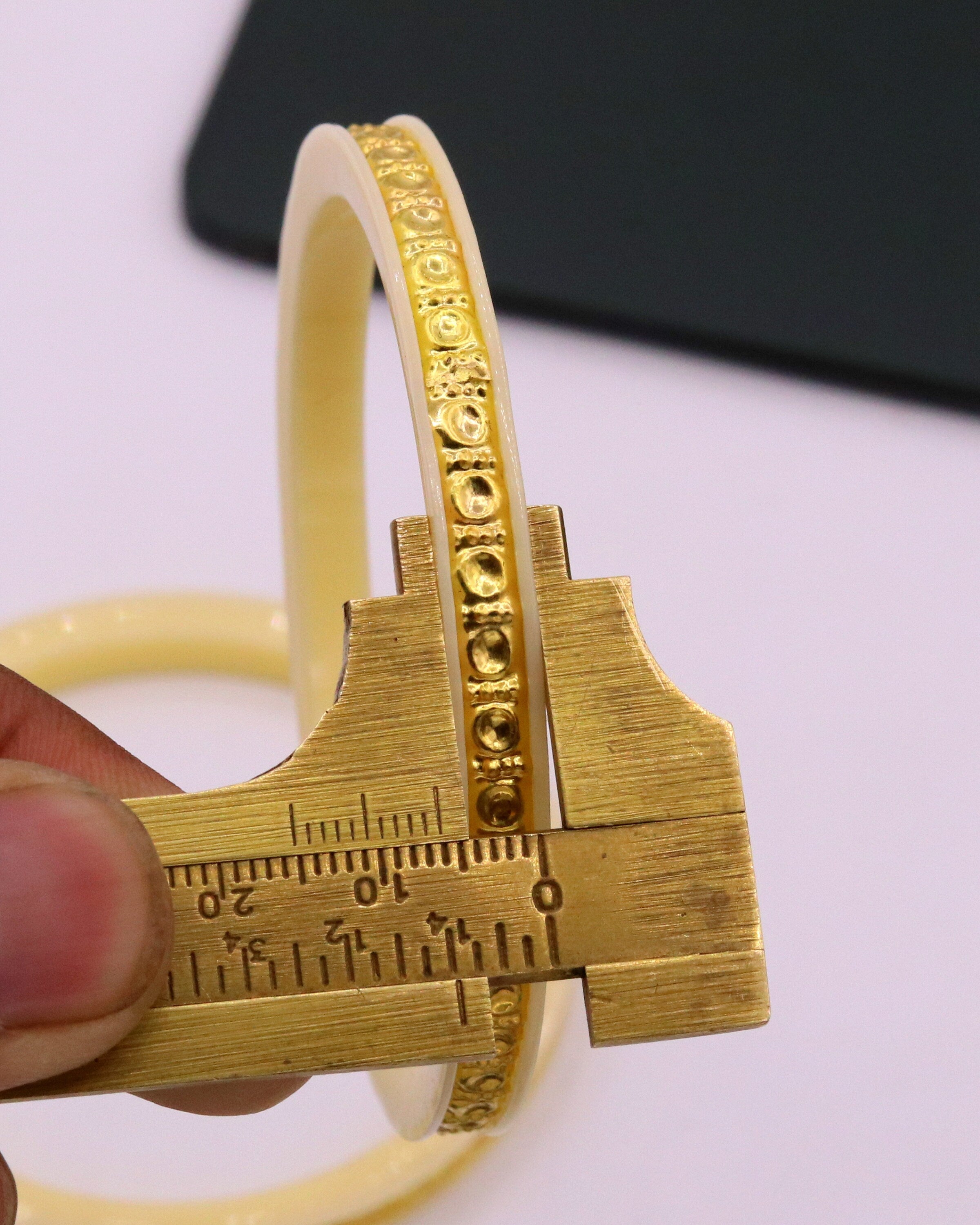 22K Yellow Gold Handmade Vintage Tussi Pattern Dunk | TRIBAL ORNAMENTS