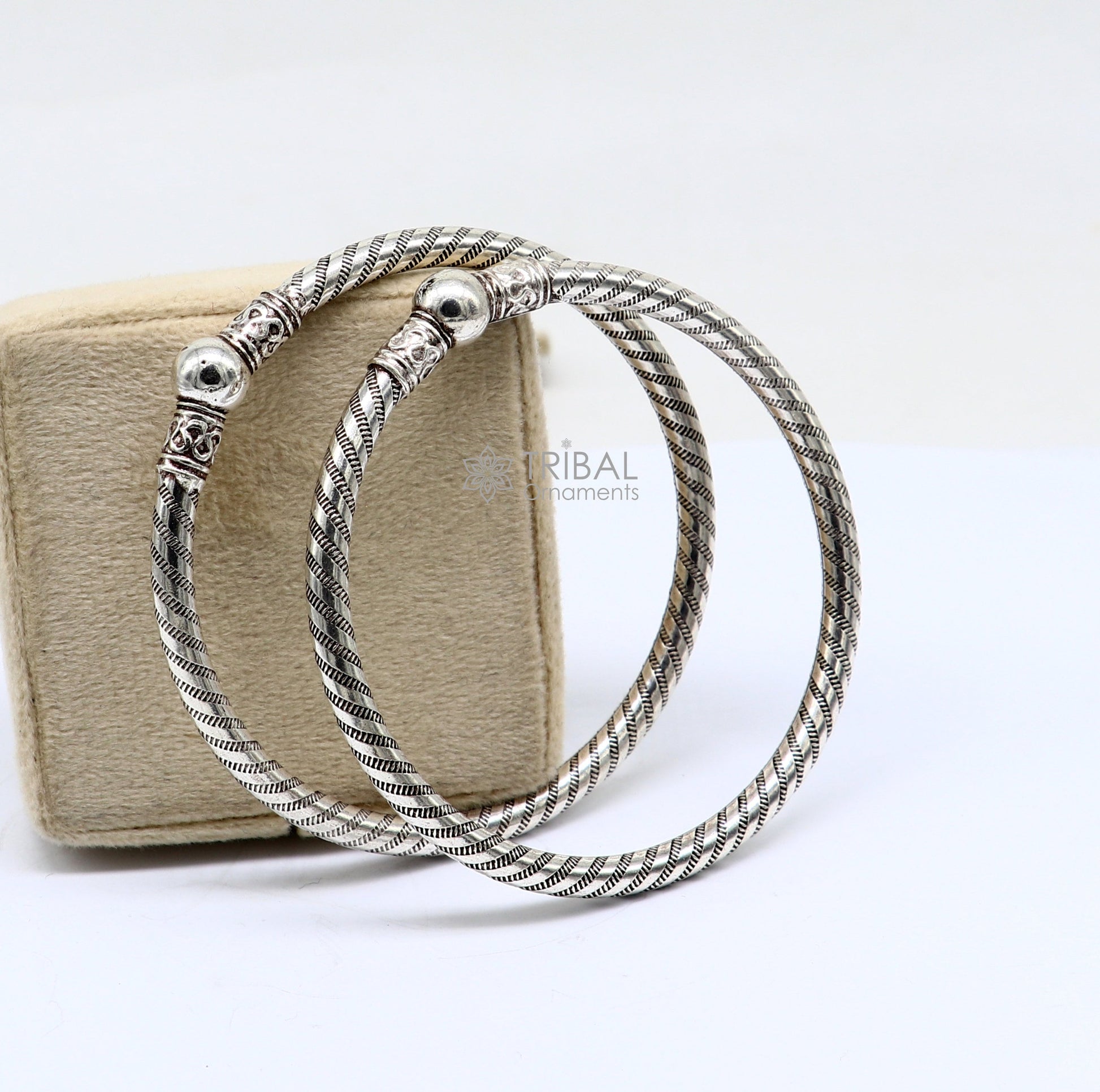 925 sterling silver handmade unique cultural design trendy kada bracelet for men's and girl's, best delicate Light weight jewelry nsk666 - TRIBAL ORNAMENTS