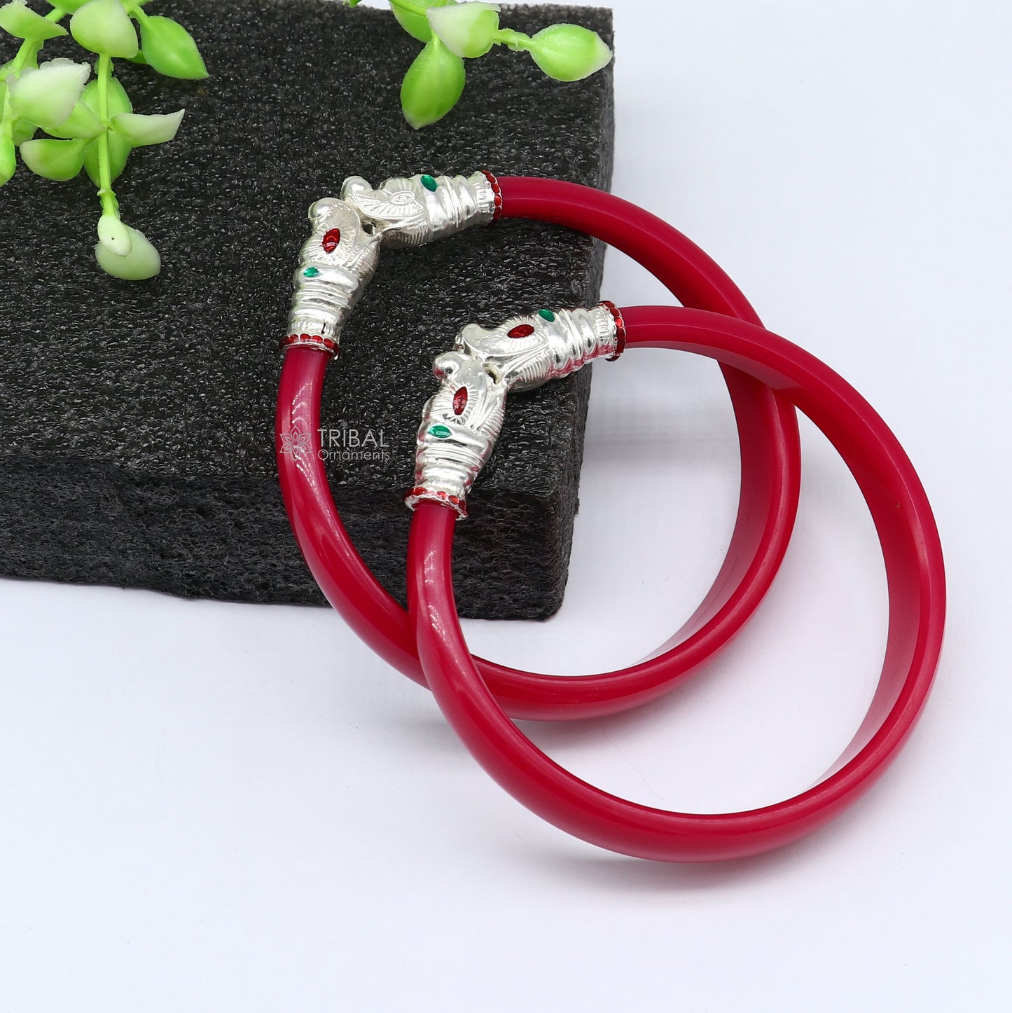 925 sterling silver amazing Vintage Gajmukhi elephant face design bangle bracelet all sizes cultural trendy jewelry Rajputi jewelry nba379 - TRIBAL ORNAMENTS