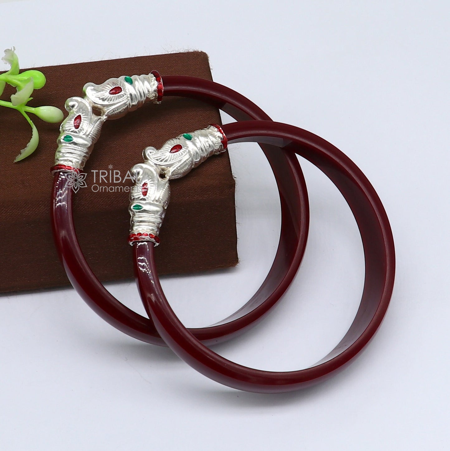 925 sterling silver amazing Vintage Gajmukhi elephant face design bangle bracelet all sizes cultural trendy jewelry Rajputi jewelry nba379 - TRIBAL ORNAMENTS