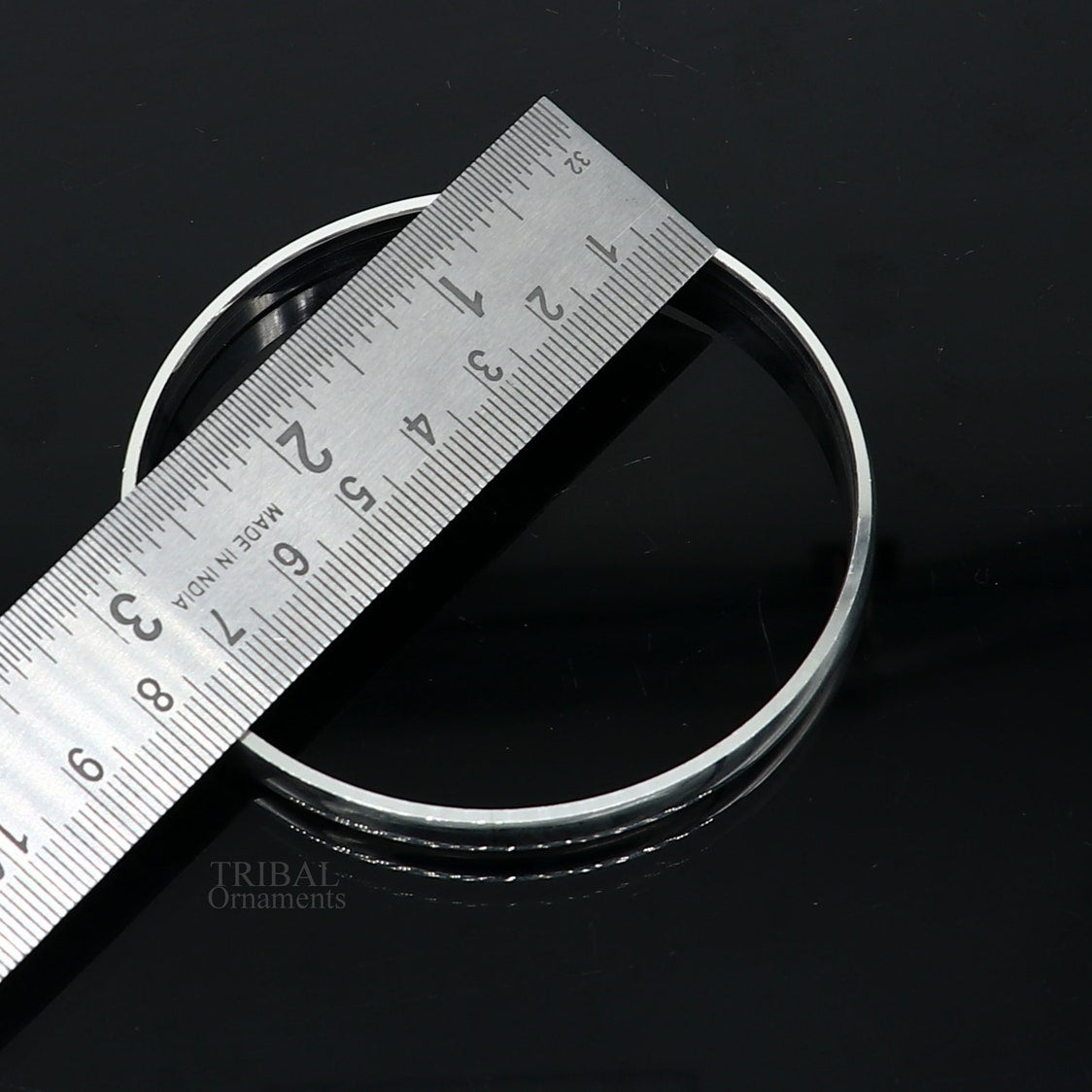 Solid 925 sterling silver handmade punjabi sikha bangle bracelet kada, all sized men's or girl's bangle kada daily use jewelry nsk431 - TRIBAL ORNAMENTS