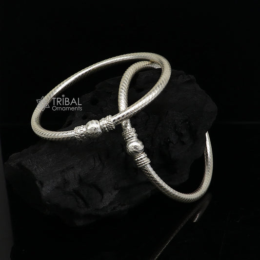 Amazing design Sterling silver bangle bracelet kangan chudi, excellent customized design bangle kada gift tribal kada jewelry nba412 - TRIBAL ORNAMENTS