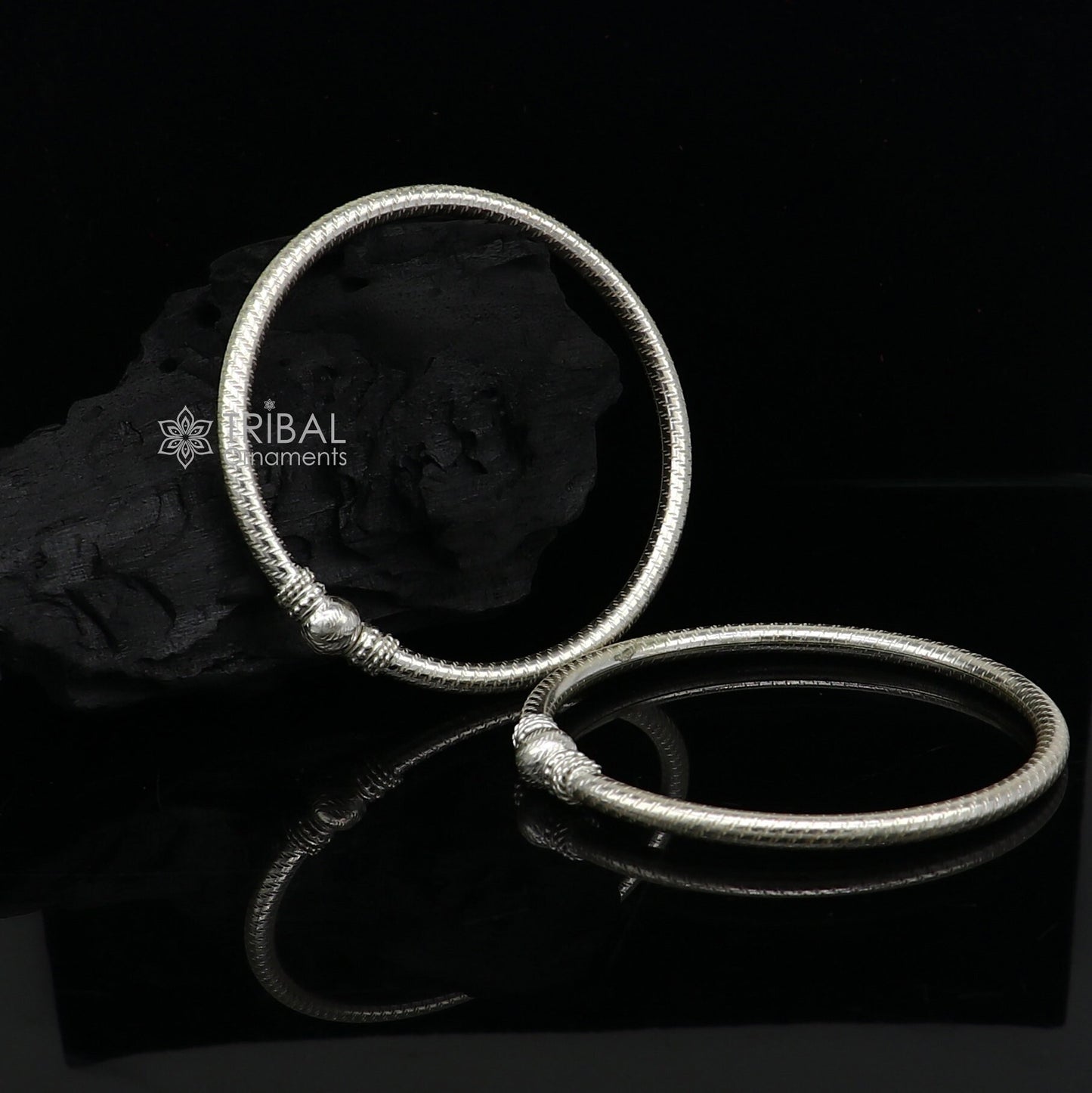 Amazing design Sterling silver bangle bracelet kangan chudi, excellent customized design bangle kada gift tribal kada jewelry nba412 - TRIBAL ORNAMENTS