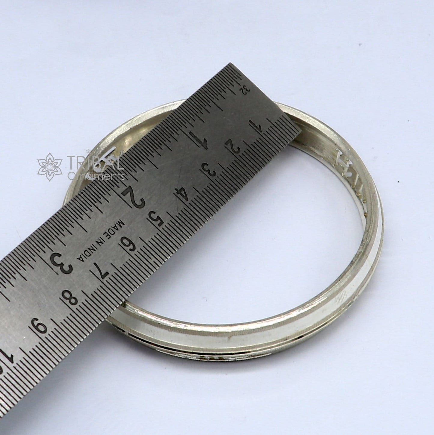 925 sterling silver handmade solid kada bracelet for men's , amazing "Jai Shri Shyam" mantra kada men's daily use luxury kada jewelry nsk777 - TRIBAL ORNAMENTS