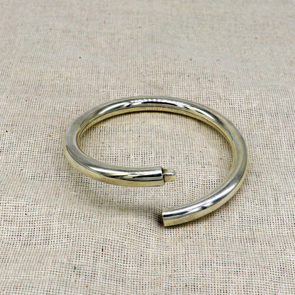 Fine 925 sterling silver plain shiny bright bangle bracelet kada, excellent personalized gifting stylish fancy bangle men's or girls nssk350 - TRIBAL ORNAMENTS