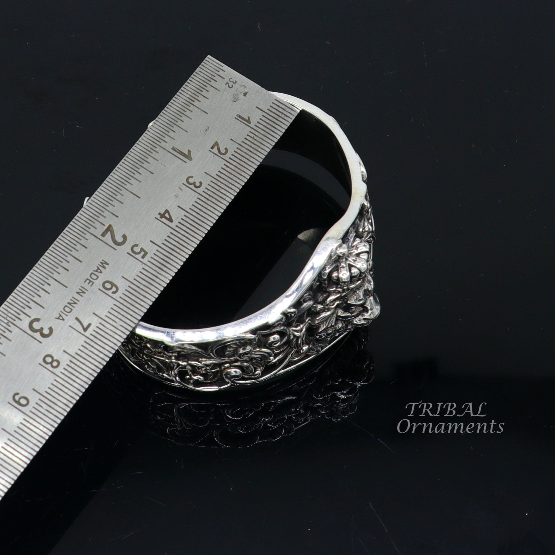 Lion cuff kada 925 sterling silver handmade amazing cuff bracelet Adjustable daily use tribal style jewelry unisex gift cuff99 - TRIBAL ORNAMENTS