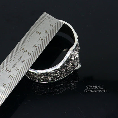 Lion cuff kada 925 sterling silver handmade amazing cuff bracelet Adjustable daily use tribal style jewelry unisex gift cuff99 - TRIBAL ORNAMENTS