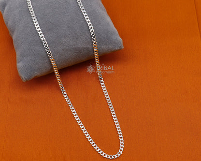 Tribal Ornaments 925 sterling silver modern trendy chain necklace with unique, stylish design and handcrafted detailing.