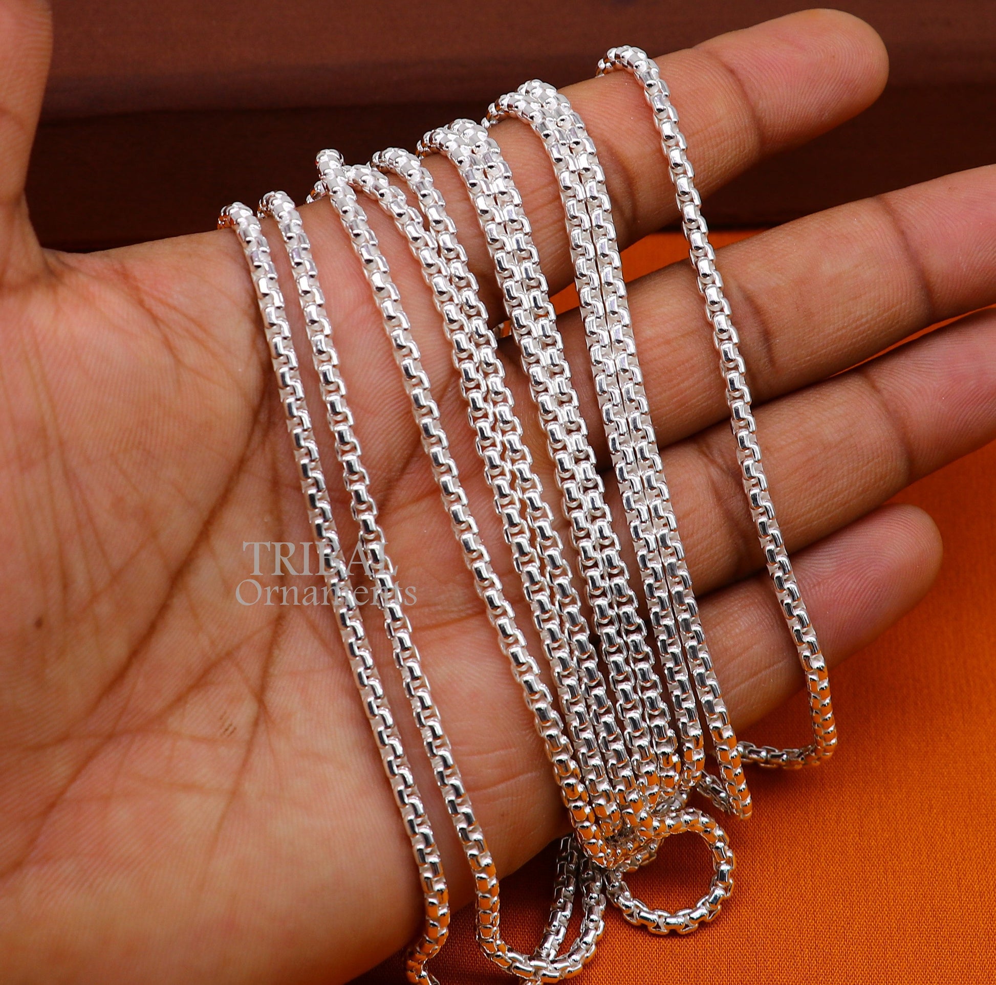 3mm 925 sterling silver handmade amazing stylish delicate solid Rolo high quality chains necklace, best gifting unisex necklace chain ch223 - TRIBAL ORNAMENTS