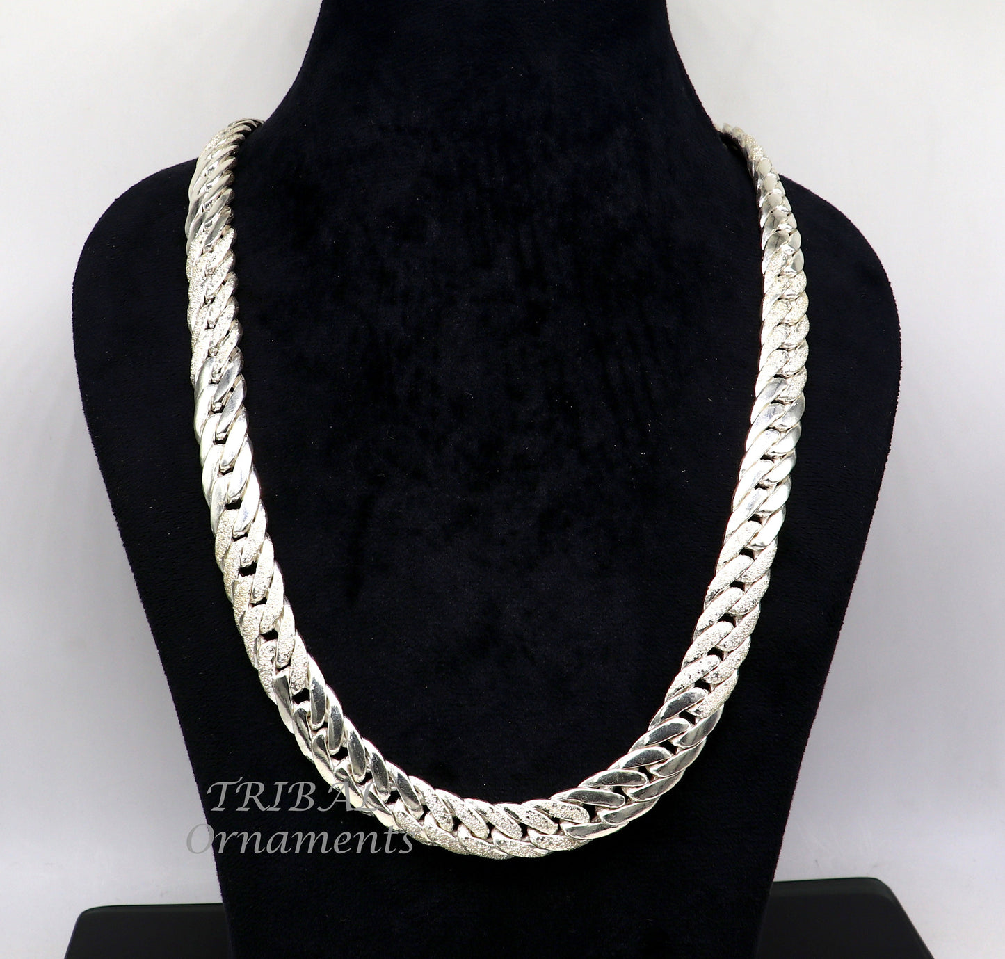 925 sterling silver handmade 12mm vintage design Custom Cuban curb link chain, solid heavy necklace chain for men's gifting jewelry ch194 - TRIBAL ORNAMENTS