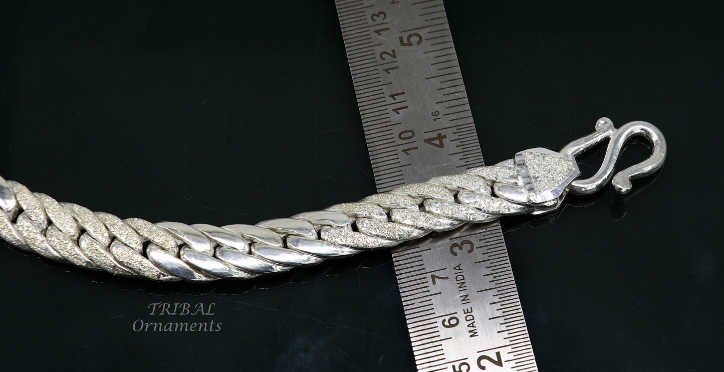925 sterling silver handmade 12mm vintage design Custom Cuban curb link chain, solid heavy necklace chain for men's gifting jewelry ch194 - TRIBAL ORNAMENTS