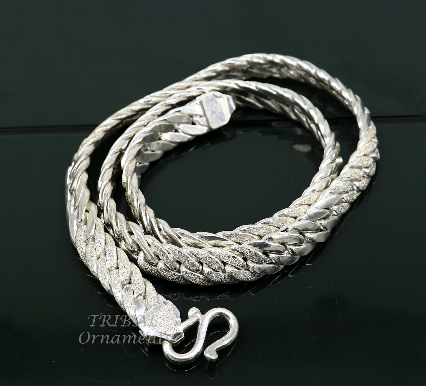 925 sterling silver handmade 12mm vintage design Custom Cuban curb link chain, solid heavy necklace chain for men's gifting jewelry ch194 - TRIBAL ORNAMENTS