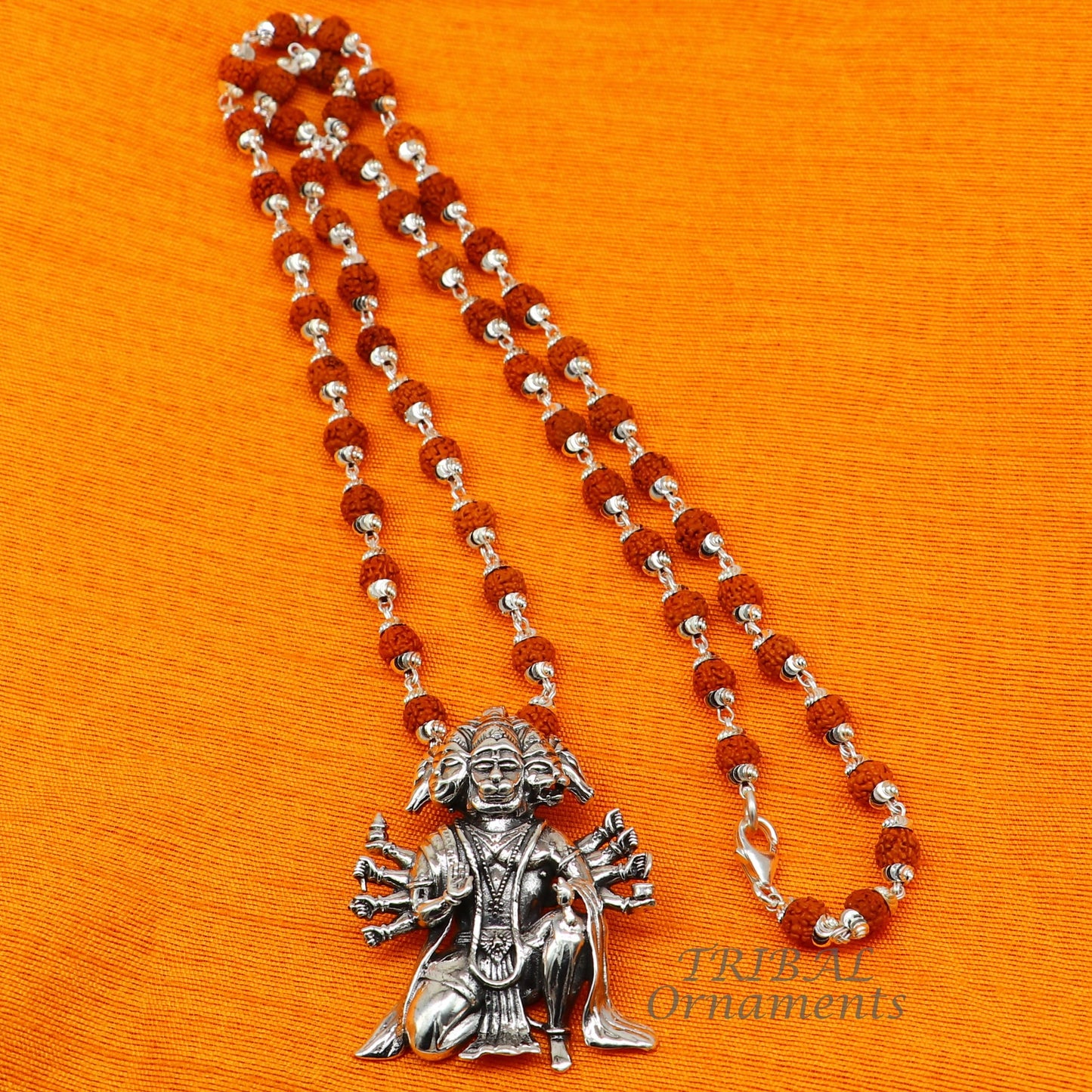 925 sterling silver handmade Divine Lord Panch mukhi Hanumana five face Hanumana pendant, holy pendant protect from negative energy ss0554 - TRIBAL ORNAMENTS
