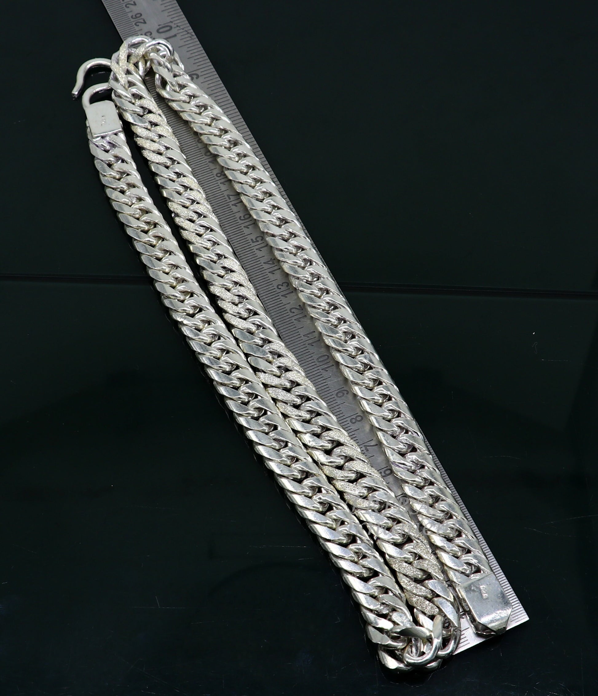925 sterling silver handmade vintage design Custom Cuban curb link chain, solid heavy necklace chain for boy's men's gifting jewelry ch163 - TRIBAL ORNAMENTS