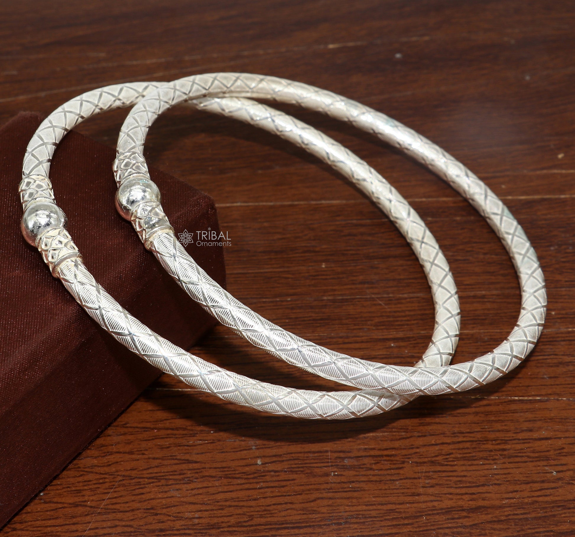 925 Sterling silver Handmade plain design indian traditional women's customized foot kada ankle kada bracelet tribal jewelry nsfk114 - TRIBAL ORNAMENTS