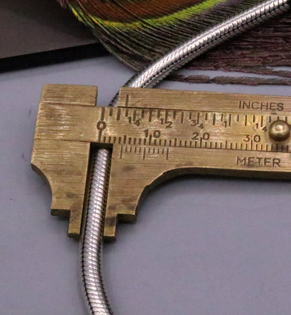 Vintage style snake chain bracelet in 925 sterling silver, handcrafted unisex tribal jewelry with customized design.