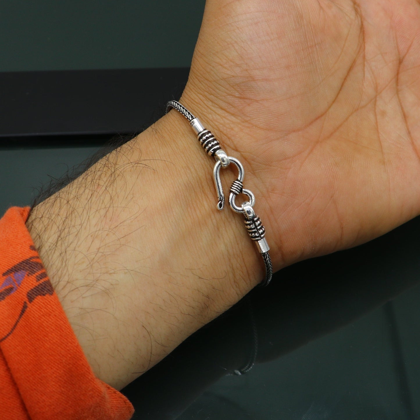 Elegant 8" Fine 925 sterling silver solid wheat chain bracelet, elegant stylish bracelet, silver jewelry, best gift girl's bracelet nsbr274 - TRIBAL ORNAMENTS