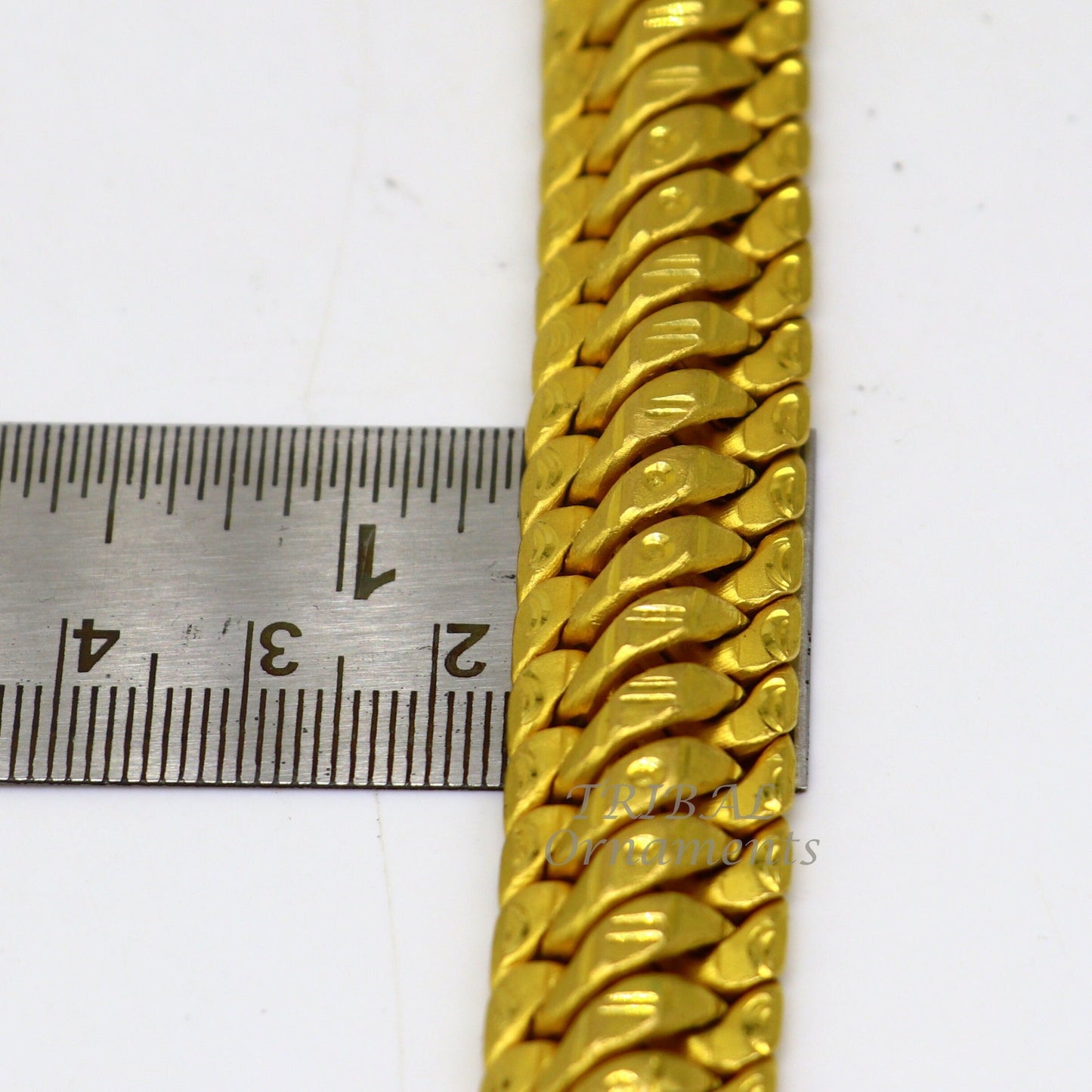 22kt yellow gold customized heavy men's bracelet, all sizes gifting bracelet, new fancy stylish bracelet men's wedding gift jewelry gbr40 - TRIBAL ORNAMENTS