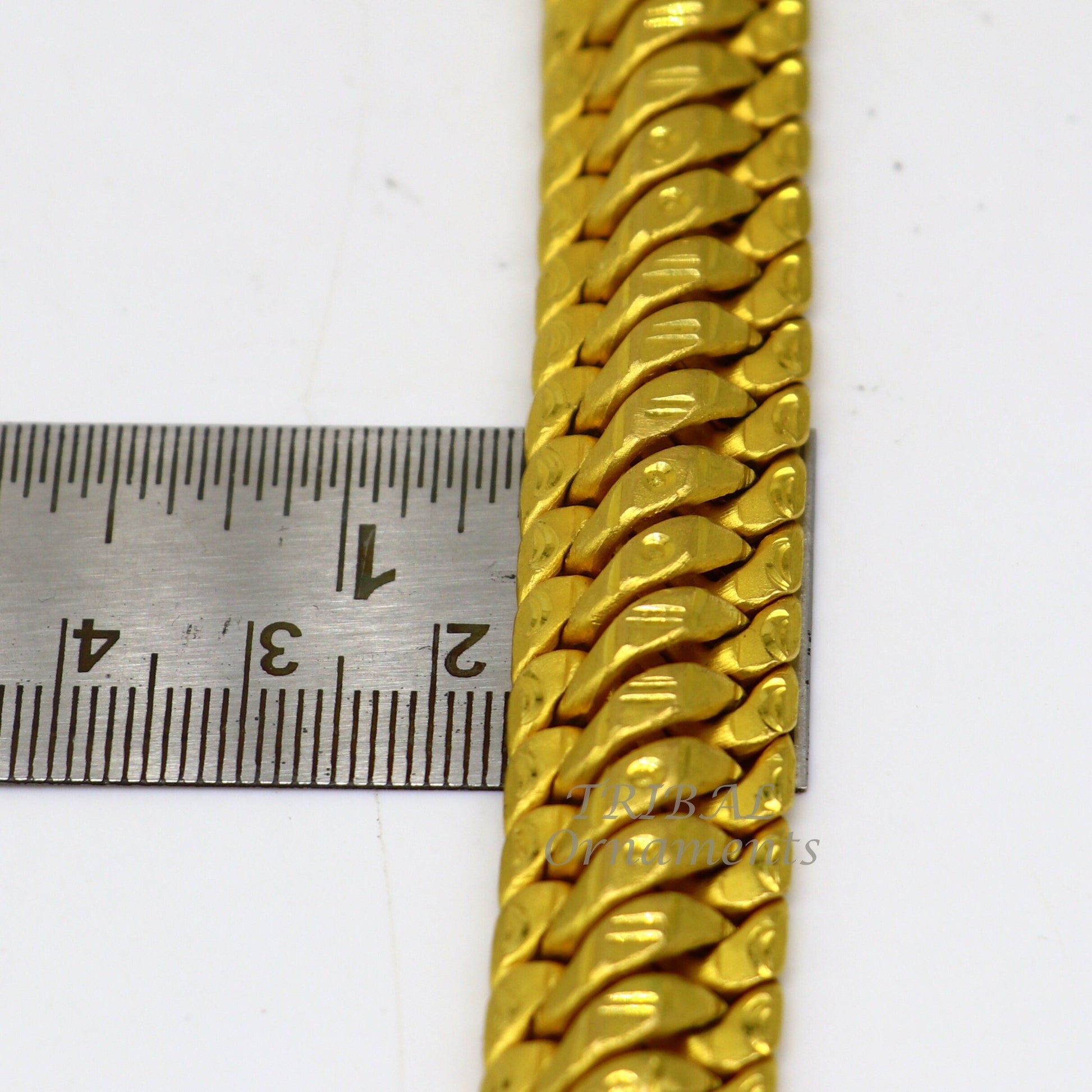 22kt yellow gold customized heavy men's bracelet, all sizes gifting bracelet, new fancy stylish bracelet men's wedding gift jewelry gbr40 - TRIBAL ORNAMENTS