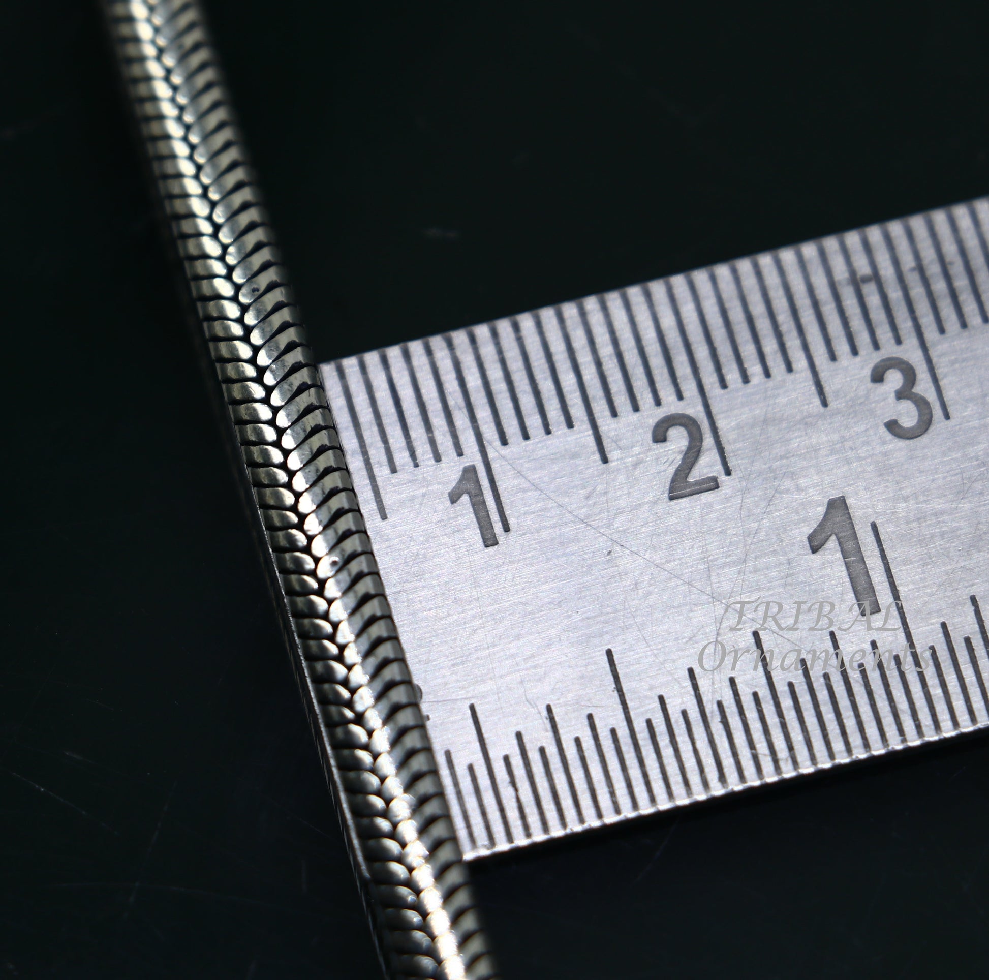 4mm  925 sterling silver handmade amazing inches snake chain flexible unisex bracelet jewelry from Rajasthan india sbr387 - TRIBAL ORNAMENTS