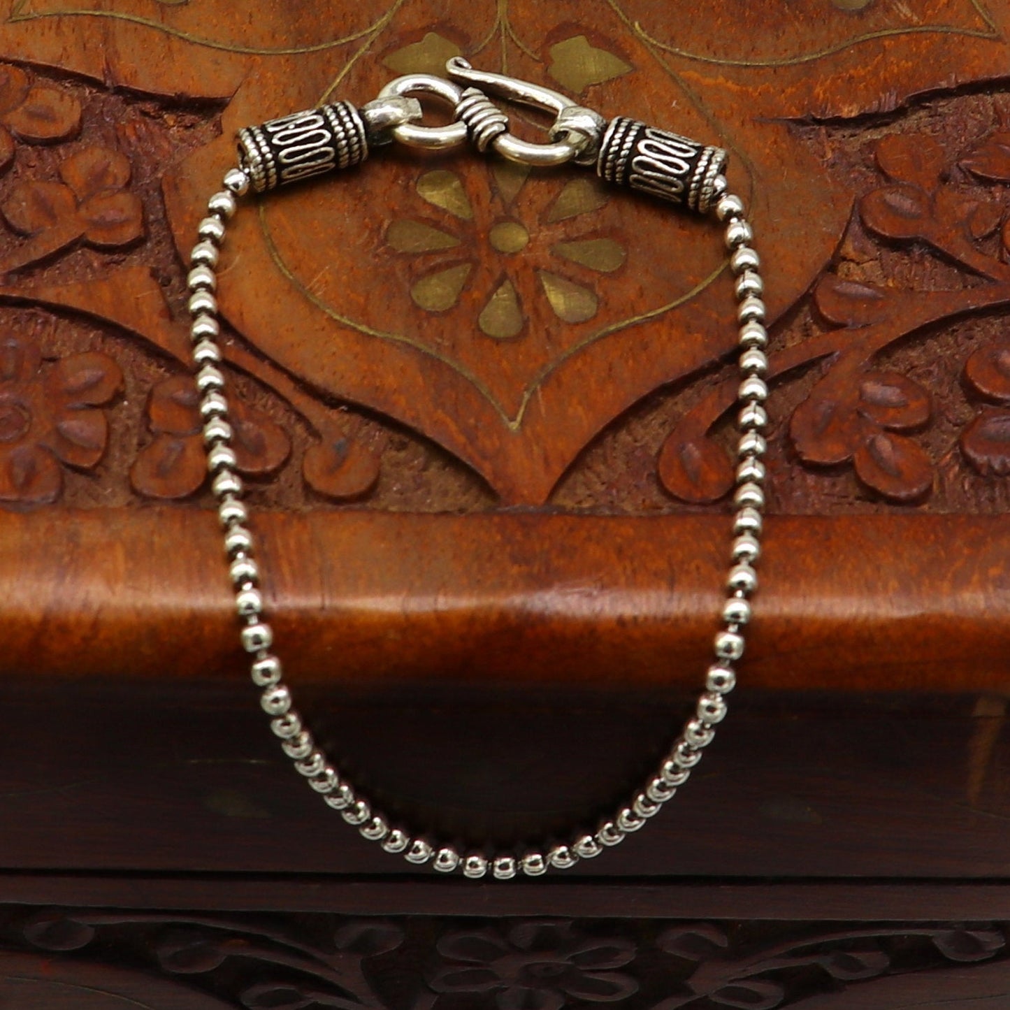 925 sterling silver customized design beaded bracelet, excellent girl's bracelet best gifting jewelry stylish unique jewelry nsbr254 - TRIBAL ORNAMENTS