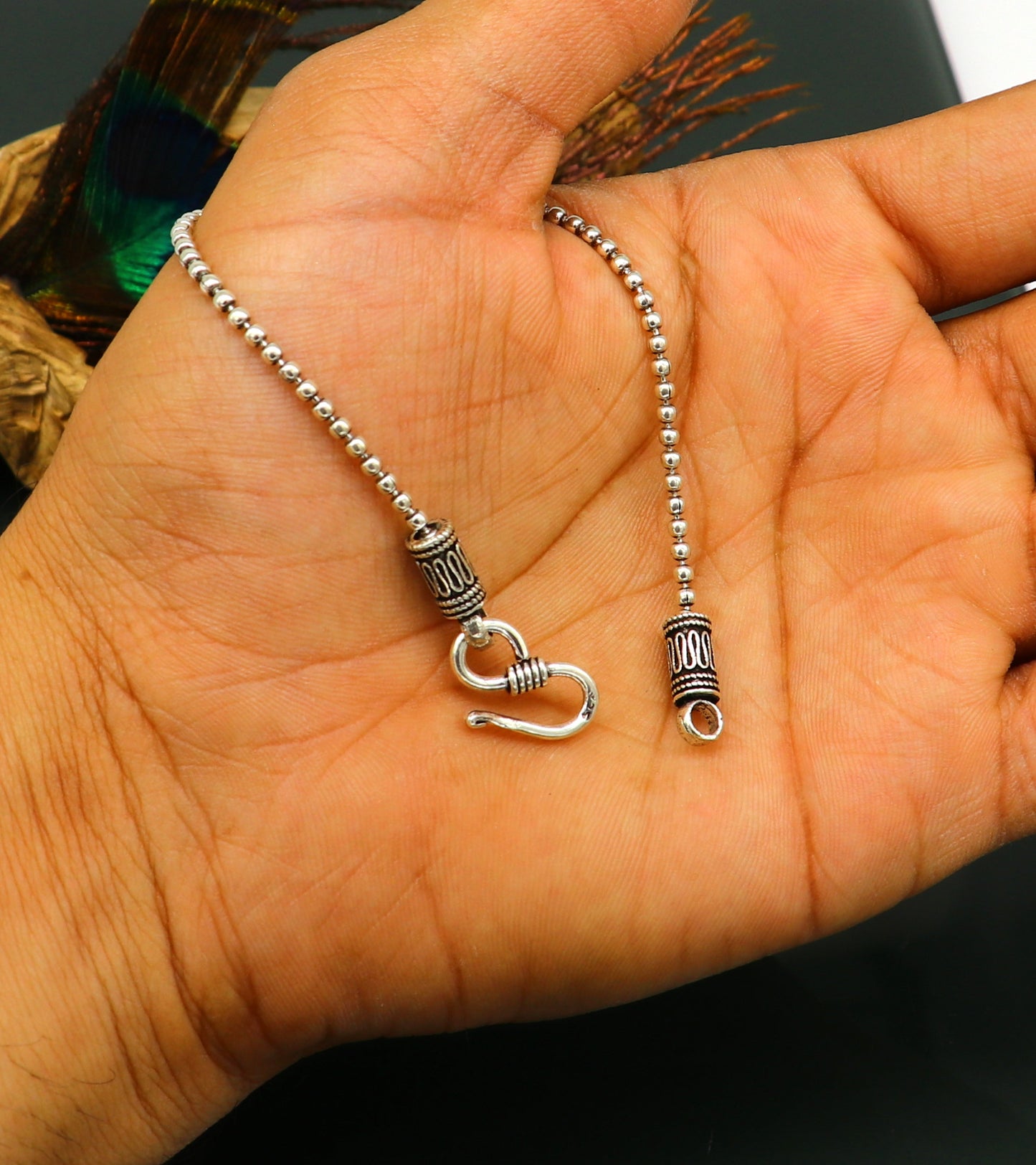 925 sterling silver customized design beaded bracelet, excellent girl's bracelet best gifting jewelry stylish unique jewelry nsbr254 - TRIBAL ORNAMENTS