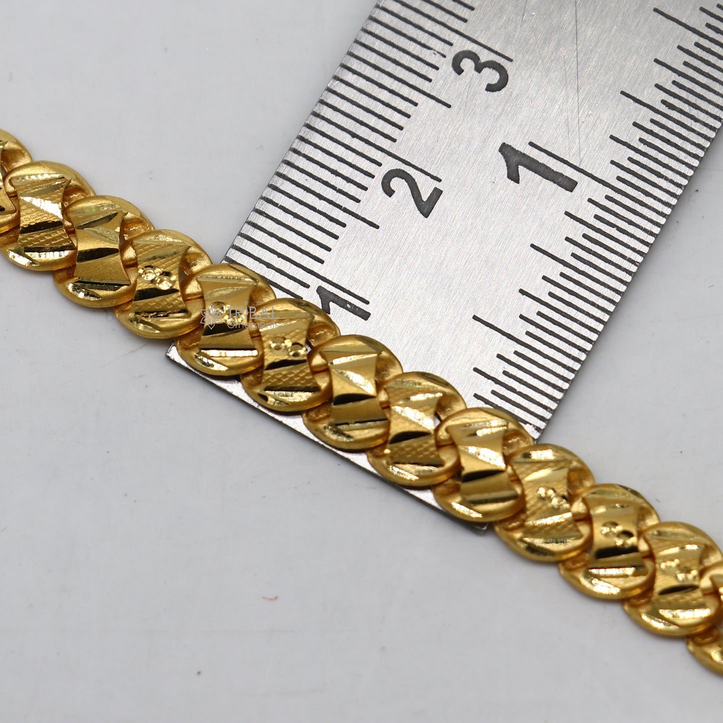 Exclusive trendy unique design handmade 22kt  yellow gold All size bracelet best men's wedding gifting jewelry from india gbr77 - TRIBAL ORNAMENTS