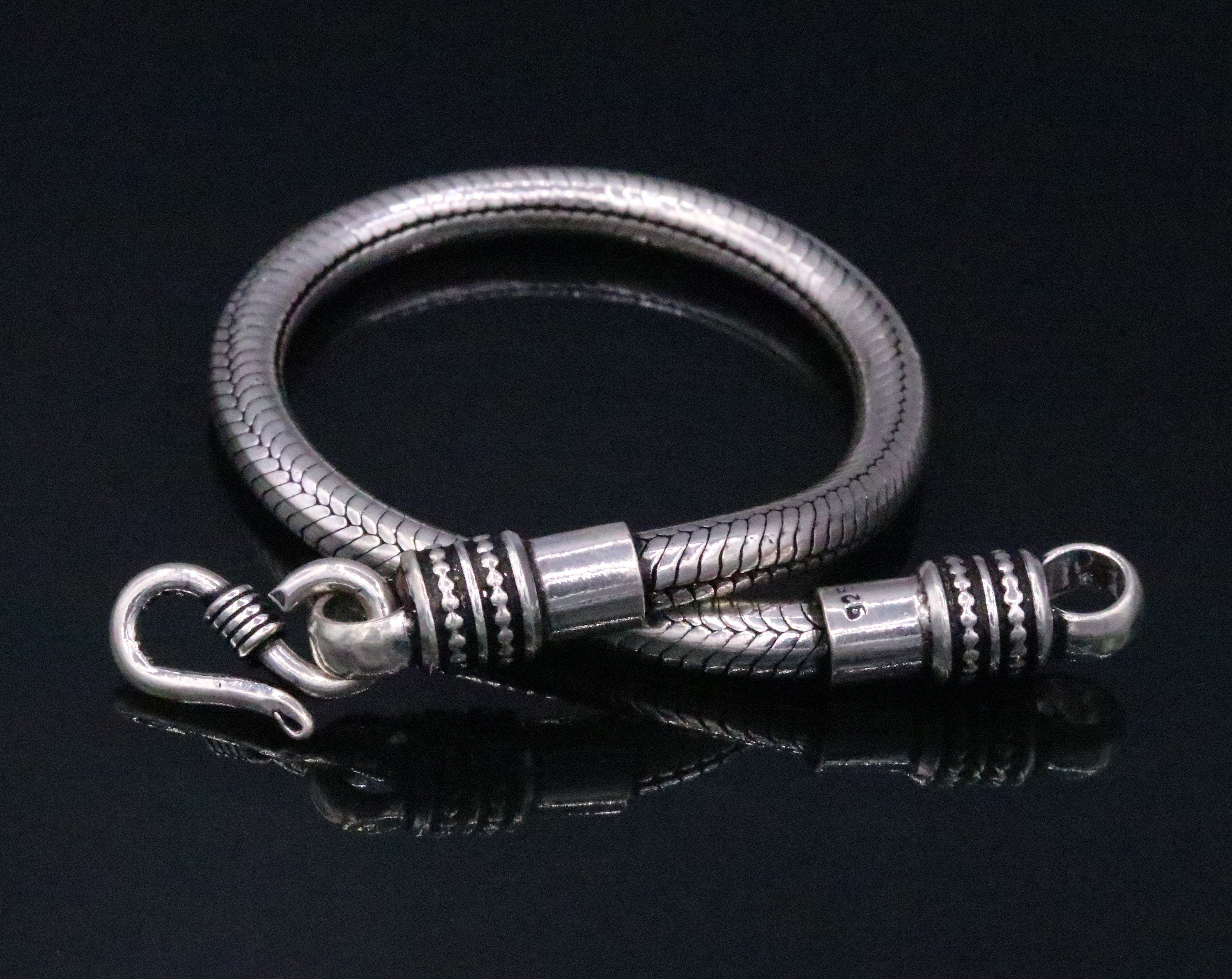 925 sterling silver snake chain bracelet unisex tribal gifting