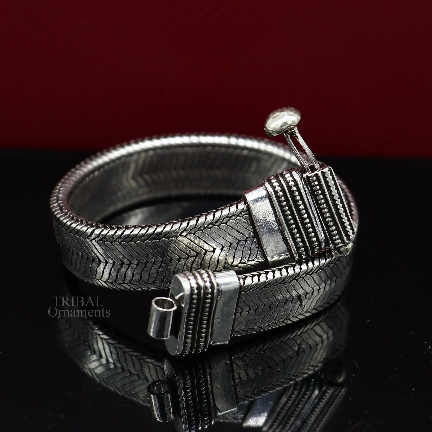 9" 925 sterling silver customized snake chain belt bracelet vintage design stylish men's gifting wrist belt bracelet jewelry NSBR550 - TRIBAL ORNAMENTS