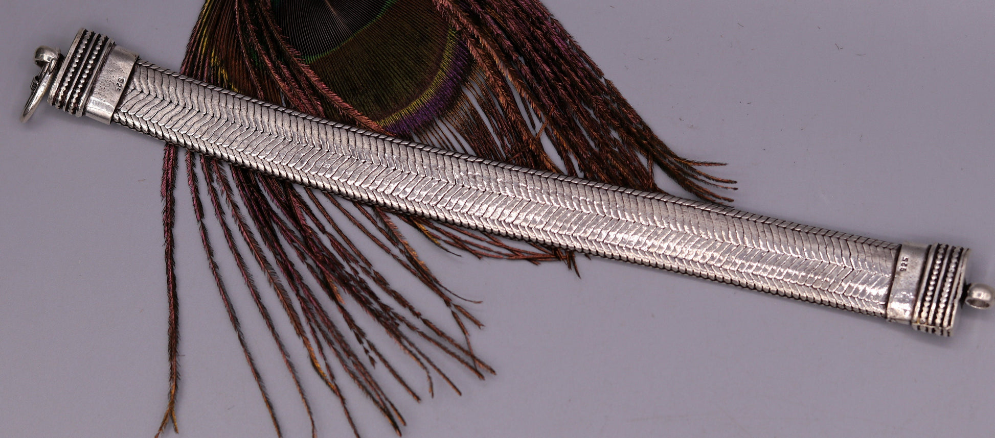 9 inches 925 sterling silver handmade gorgeous antique design bracelet unisex amazing jewelry best personalized gifting jewelry sbr58 - TRIBAL ORNAMENTS