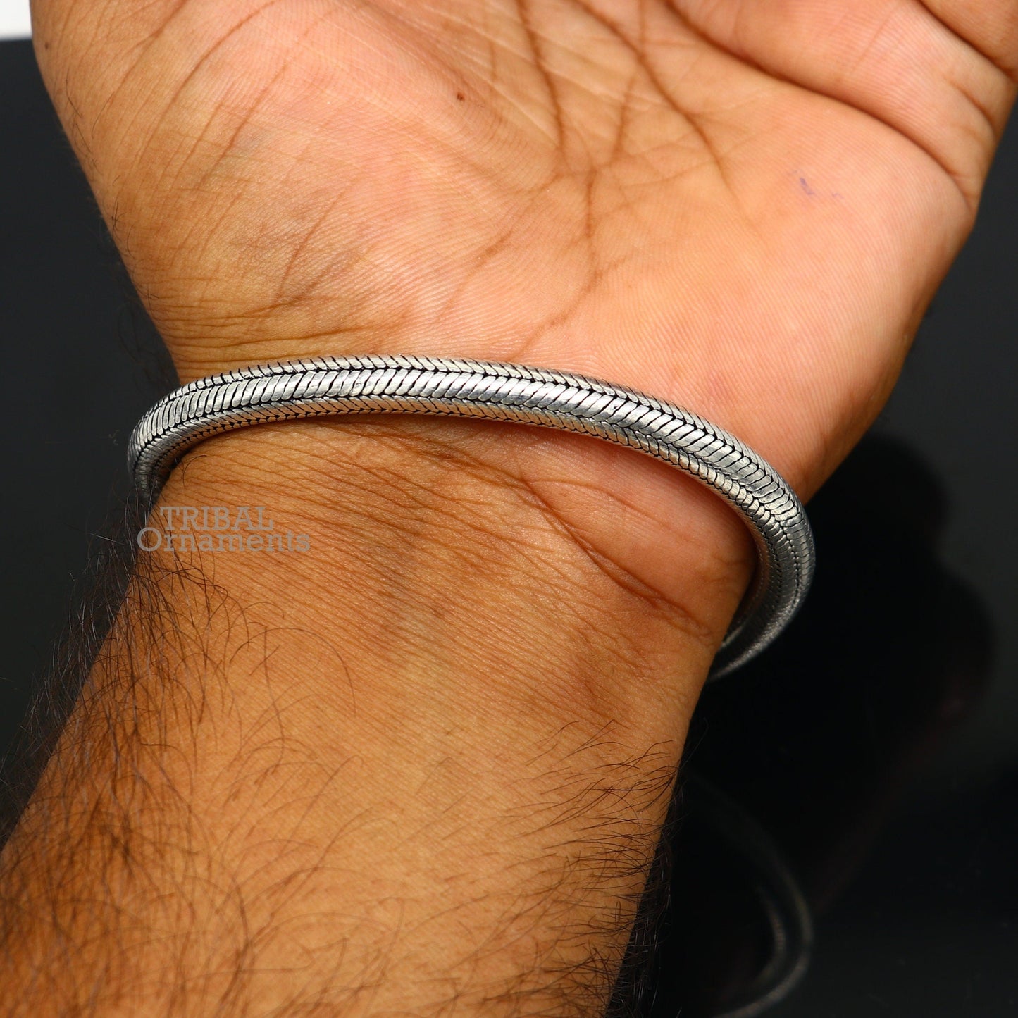 6MM Solid 925 sterling silver handmade amazing snake chain flexible unisex bracelet jewelry elegant custom wrist belt bracelet india sb371 - TRIBAL ORNAMENTS