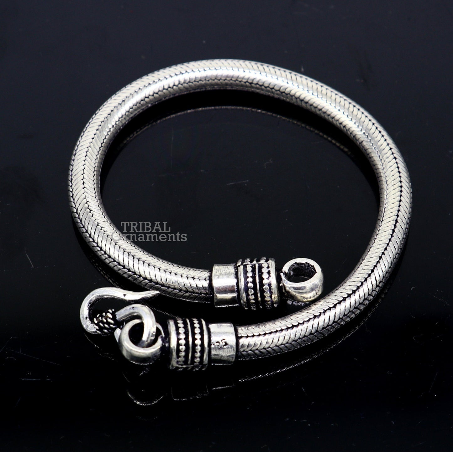 6MM Solid 925 sterling silver handmade amazing snake chain flexible unisex bracelet jewelry elegant custom wrist belt bracelet india sb371 - TRIBAL ORNAMENTS