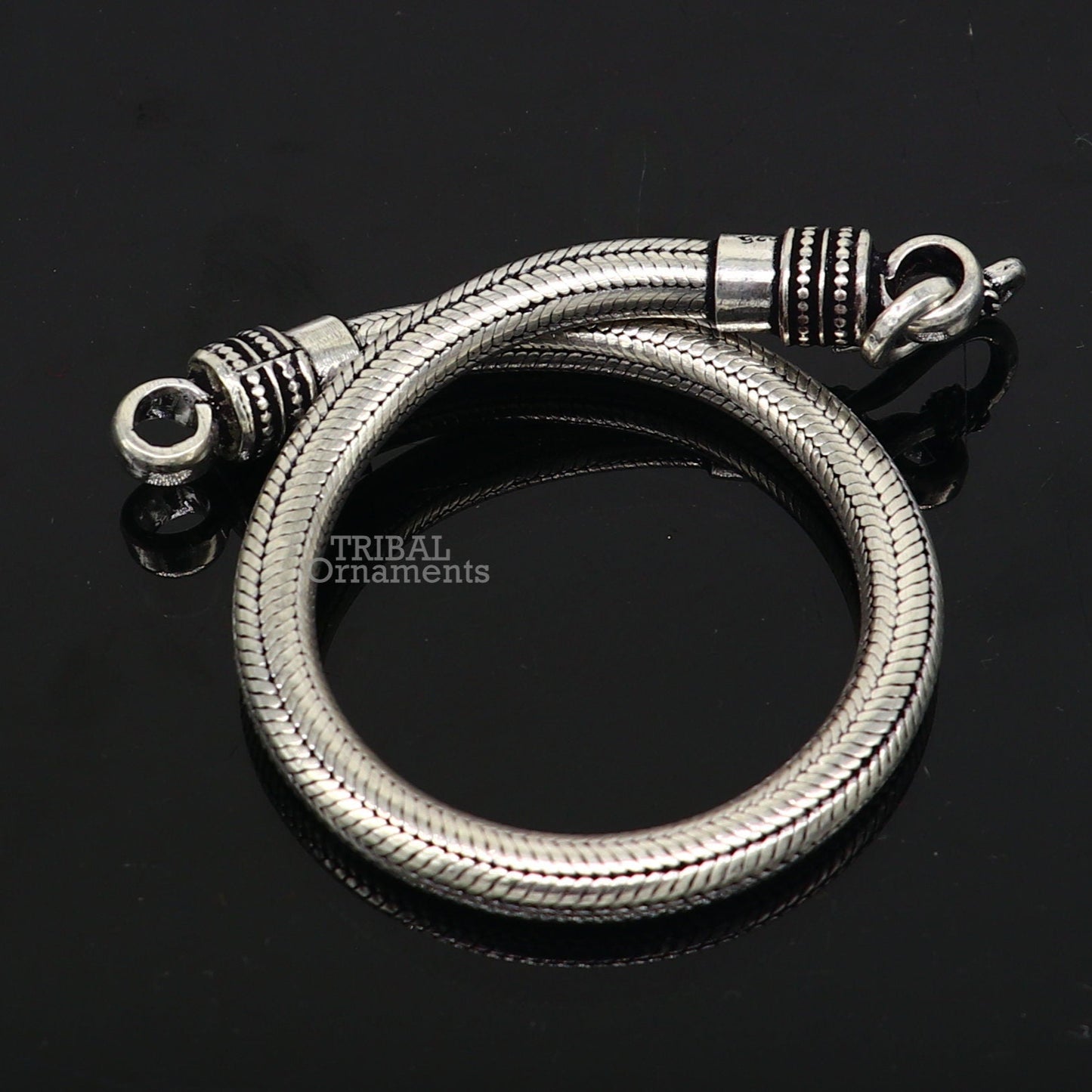 6MM Solid 925 sterling silver handmade amazing snake chain flexible unisex bracelet jewelry elegant custom wrist belt bracelet india sb371 - TRIBAL ORNAMENTS