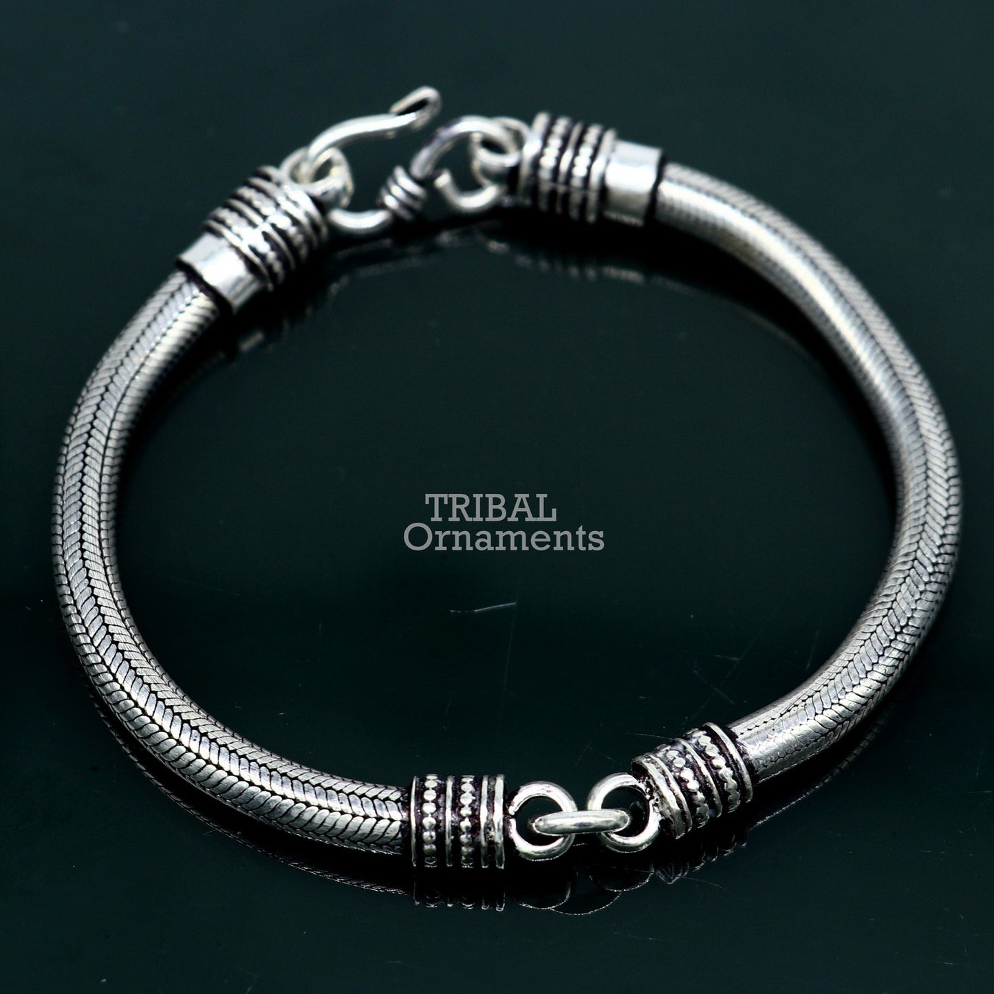 5MM Solid 925 sterling silver handmade amazing snake chain flexible unisex bracelet jewelry elegant custom wrist belt bracelet india sbr374 - TRIBAL ORNAMENTS