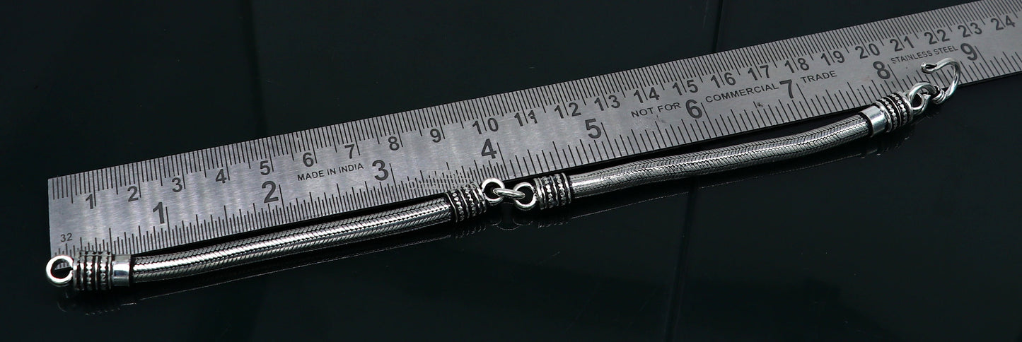 5MM Solid 925 sterling silver handmade amazing snake chain flexible unisex bracelet jewelry elegant custom wrist belt bracelet india sbr374 - TRIBAL ORNAMENTS