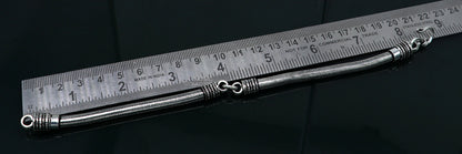 Handmade 5mm solid 925 sterling silver snake chain bracelet, flexible unisex jewelry with elegant design and custom fit.